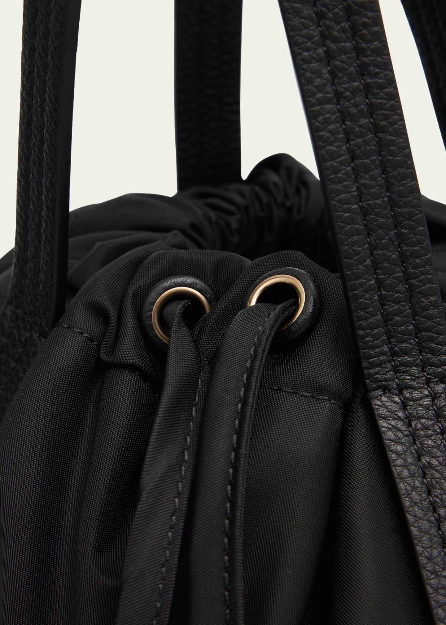 Khaite Rory Nylon Drawstring Bucket Bag Image 6 of 6