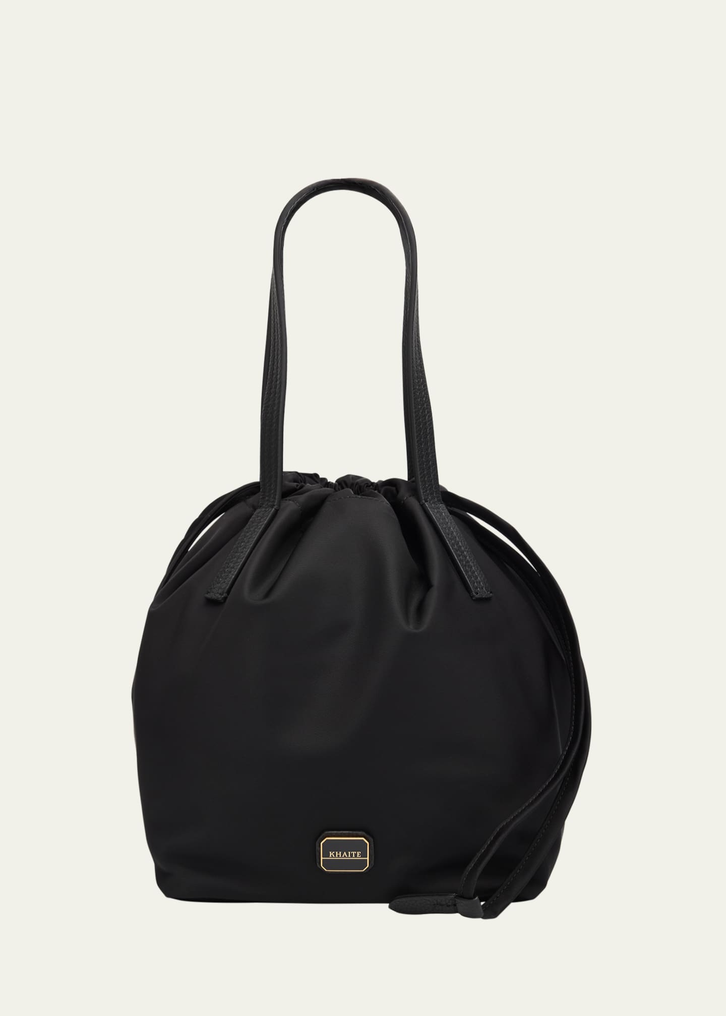 Khaite Rory Nylon Drawstring Bucket Bag Image 1 of 6
