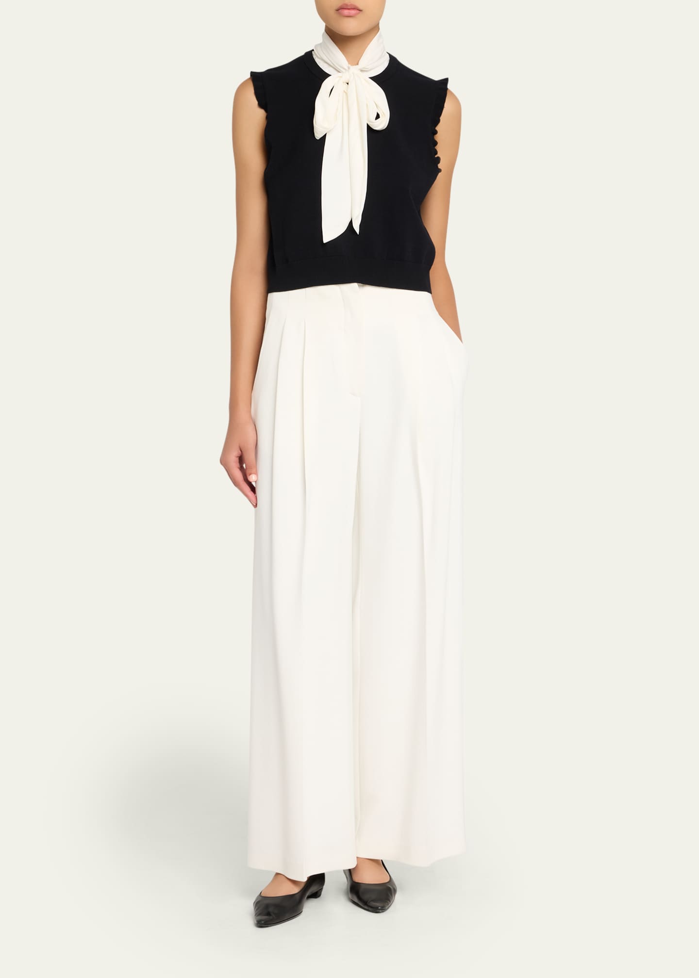 Cinq a Sept Chiara Sleeveless Tie-Neck Top Image 2 of 5