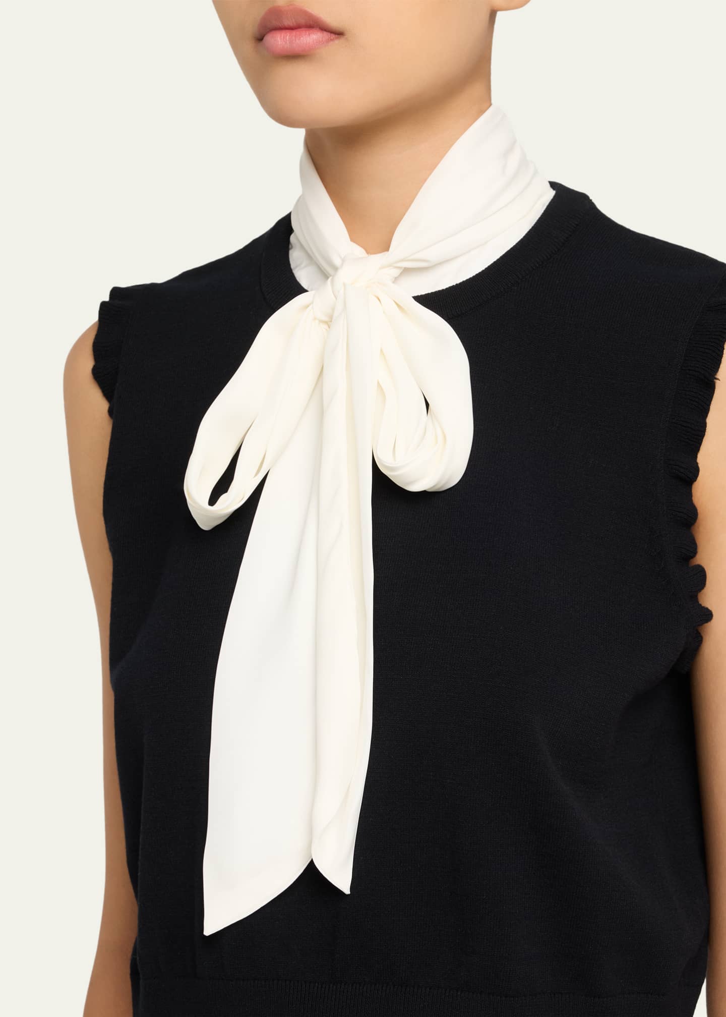 Cinq a Sept Chiara Sleeveless Tie-Neck Top Image 5 of 5