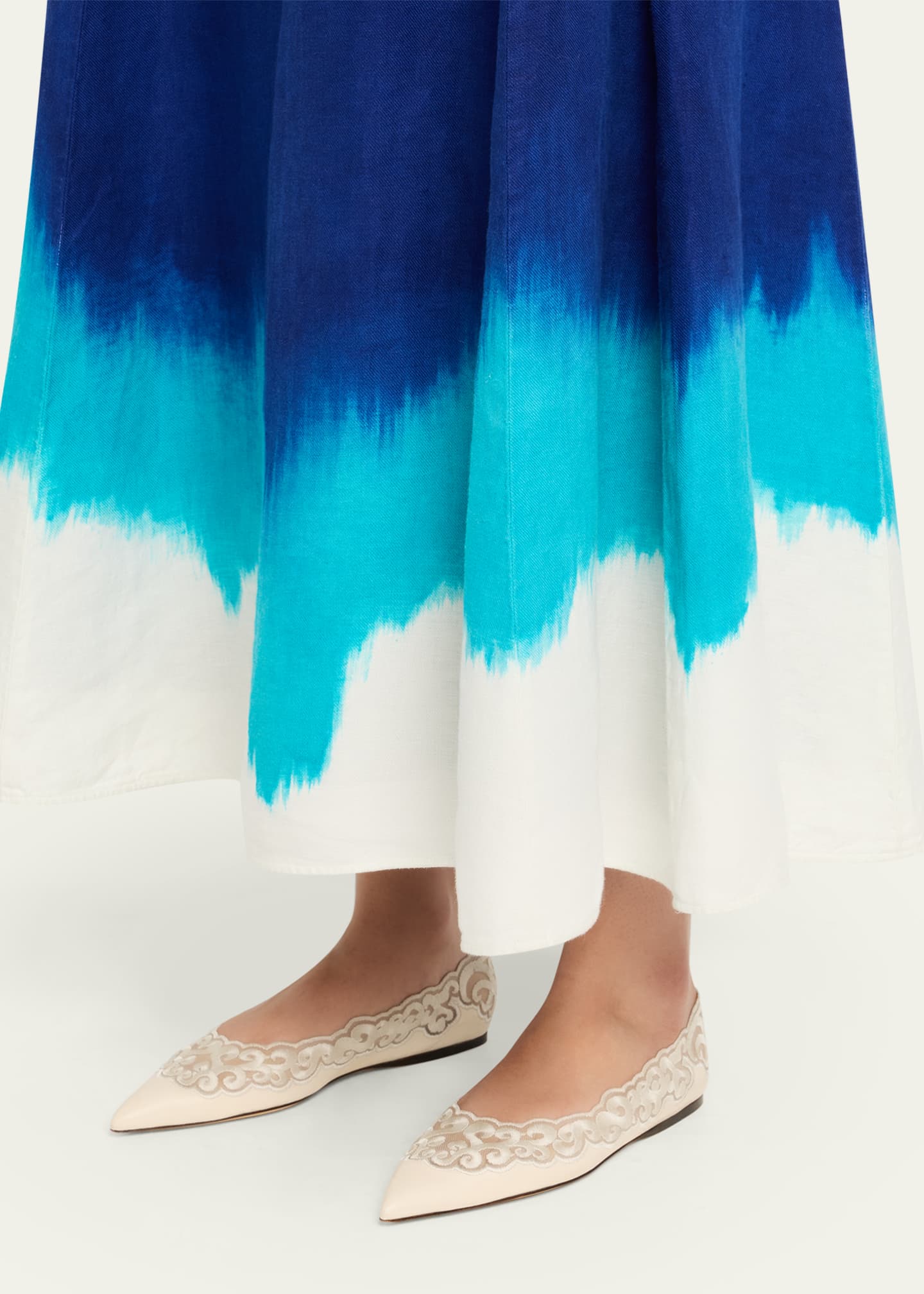 Gabriela Hearst Ziva Leather Ballerina Flats Image 2 of 6