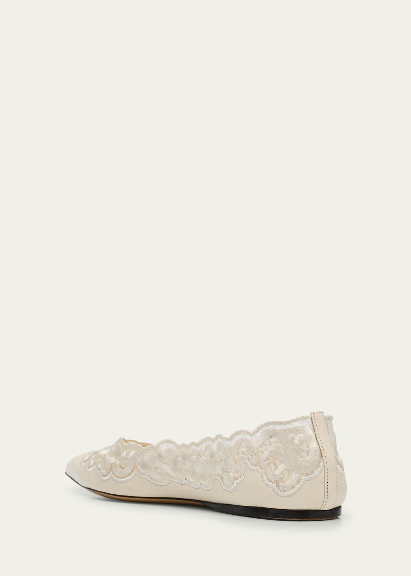 Gabriela Hearst Ziva Leather Ballerina Flats Image 4 of 6