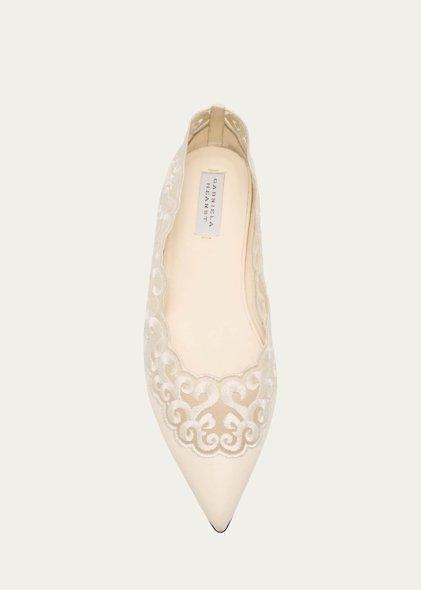 Gabriela Hearst Ziva Leather Ballerina Flats Image 6 of 6