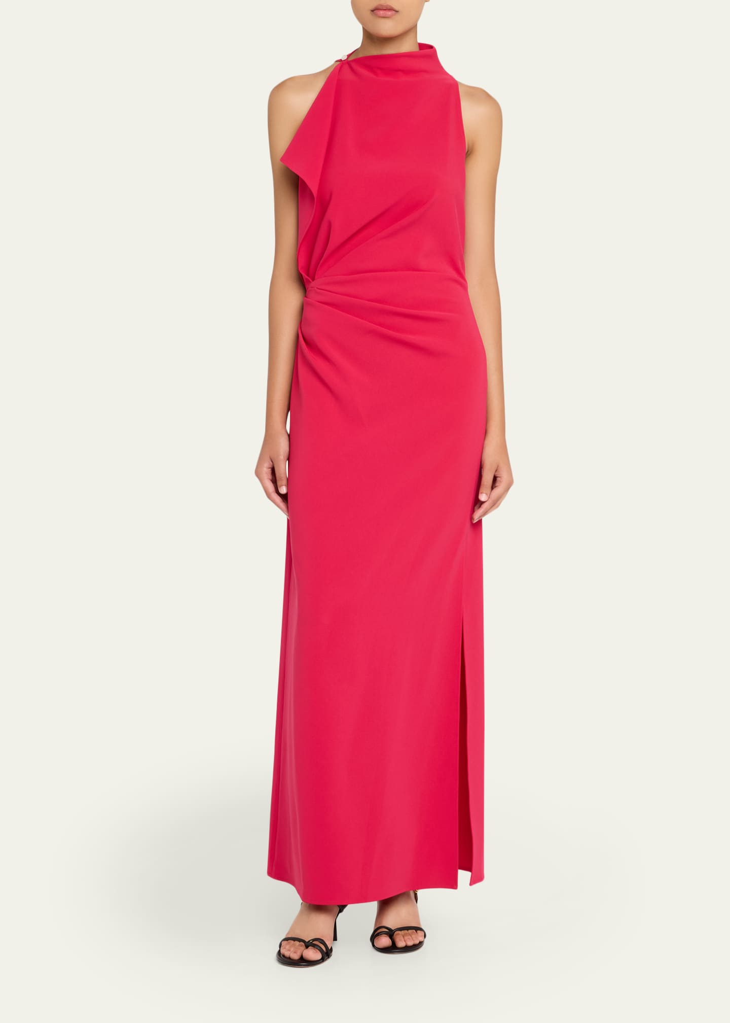 Proenza Schouler Devyn Draped Matte Double Crepe Dress Image 2 of 5