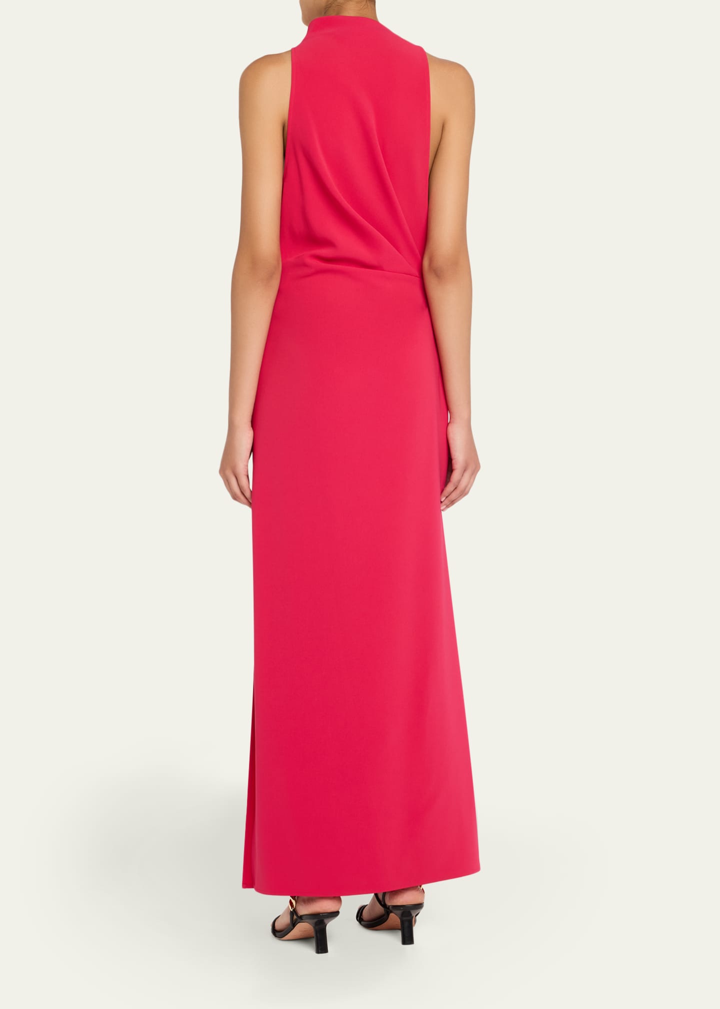 Proenza Schouler Devyn Draped Matte Double Crepe Dress Image 3 of 5