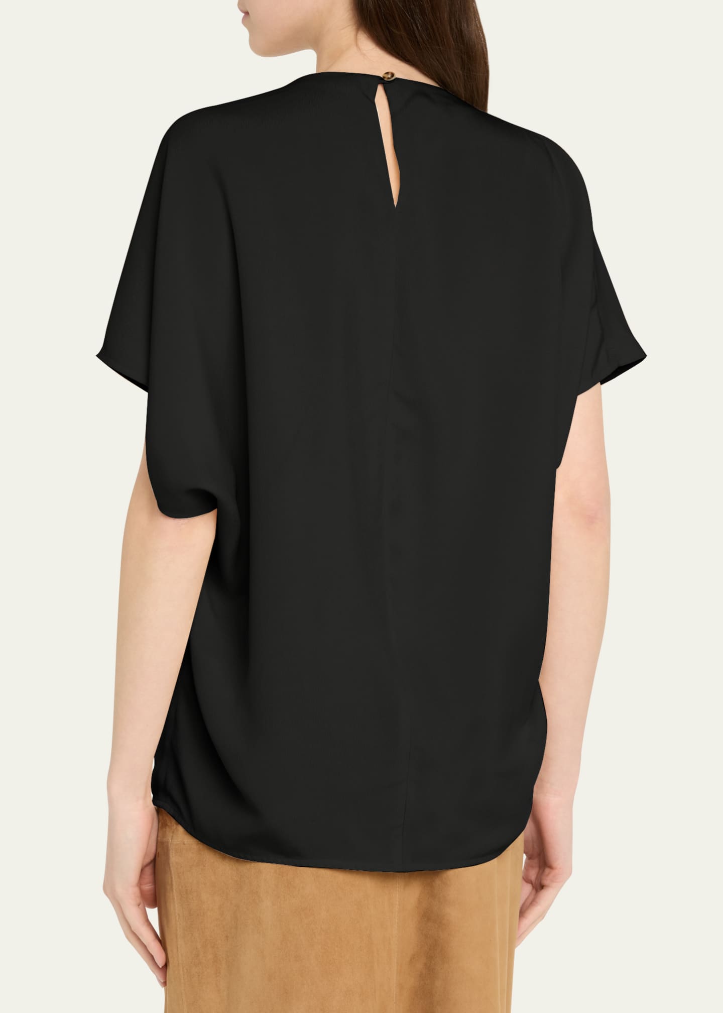 Proenza Schouler Etta Hammered Viscose Top Image 3 of 5
