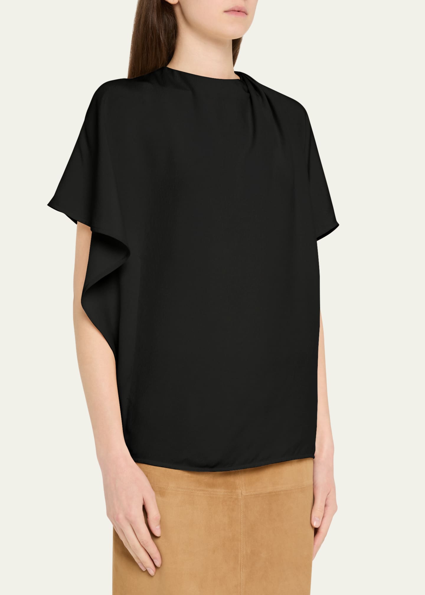 Proenza Schouler Etta Hammered Viscose Top Image 4 of 5