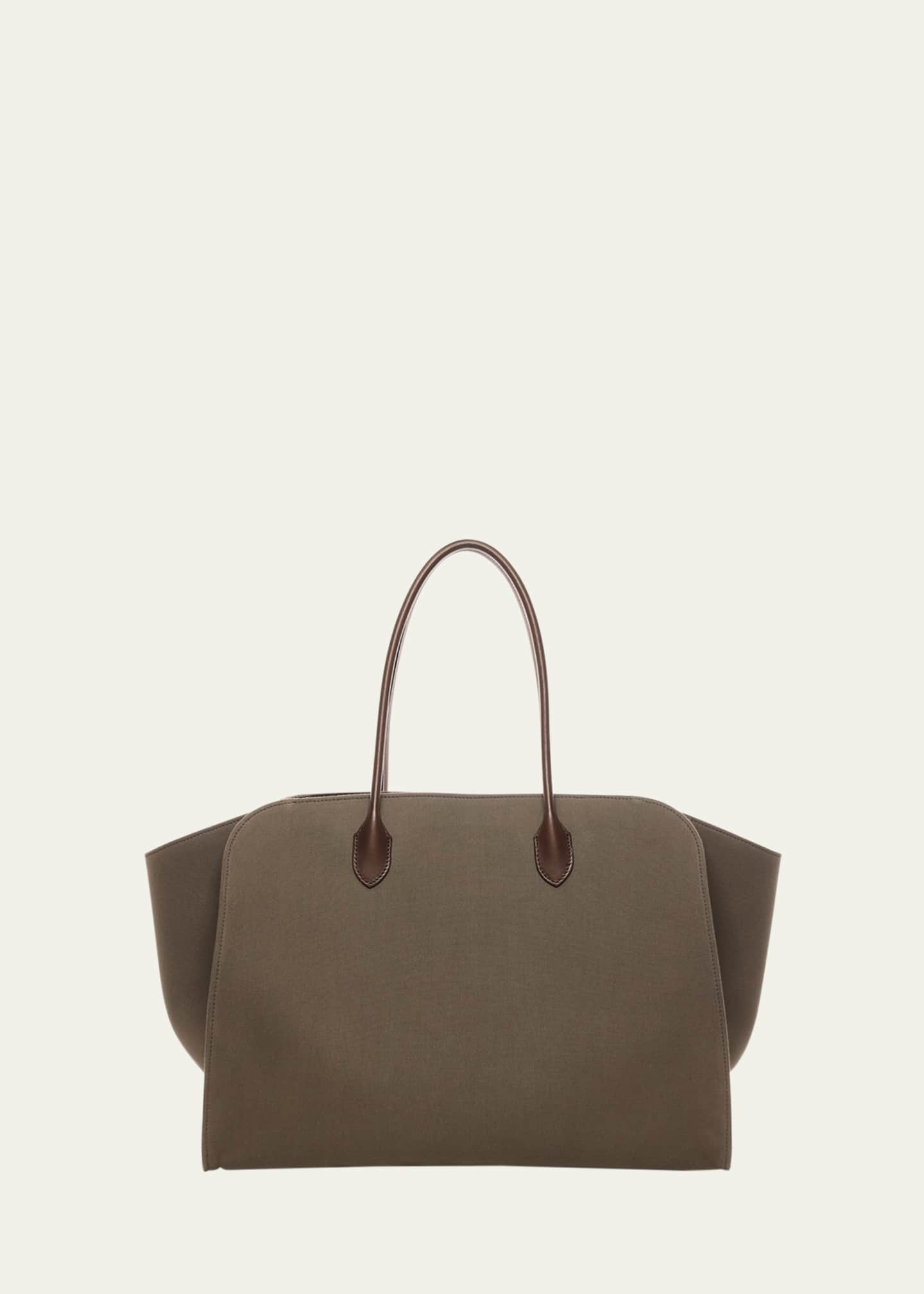 THE ROW Men's Marlo 17 Canvas and Leather Tote Bag Image 1 of 2