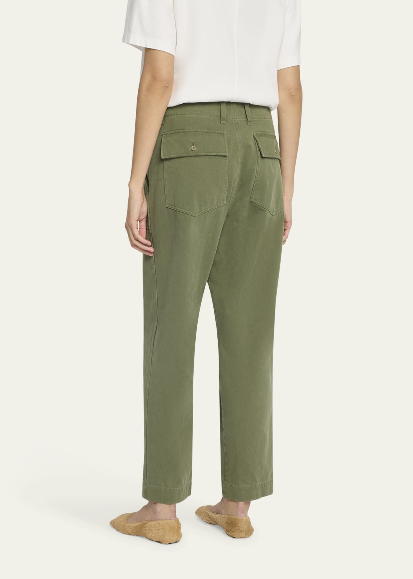 THE ROW Vendula Mid-Rise Cargo Pants Image 3 of 5