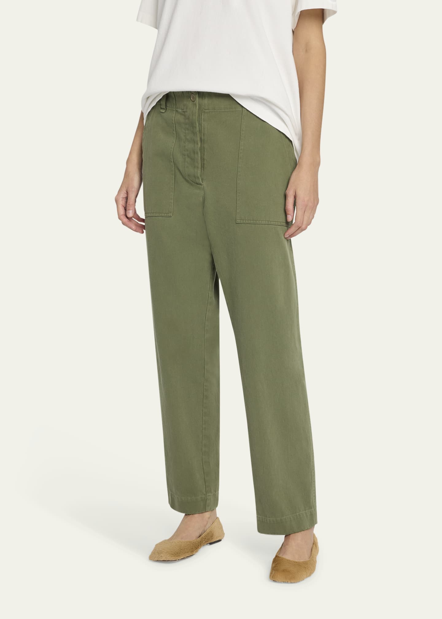 THE ROW Vendula Mid-Rise Cargo Pants Image 4 of 5
