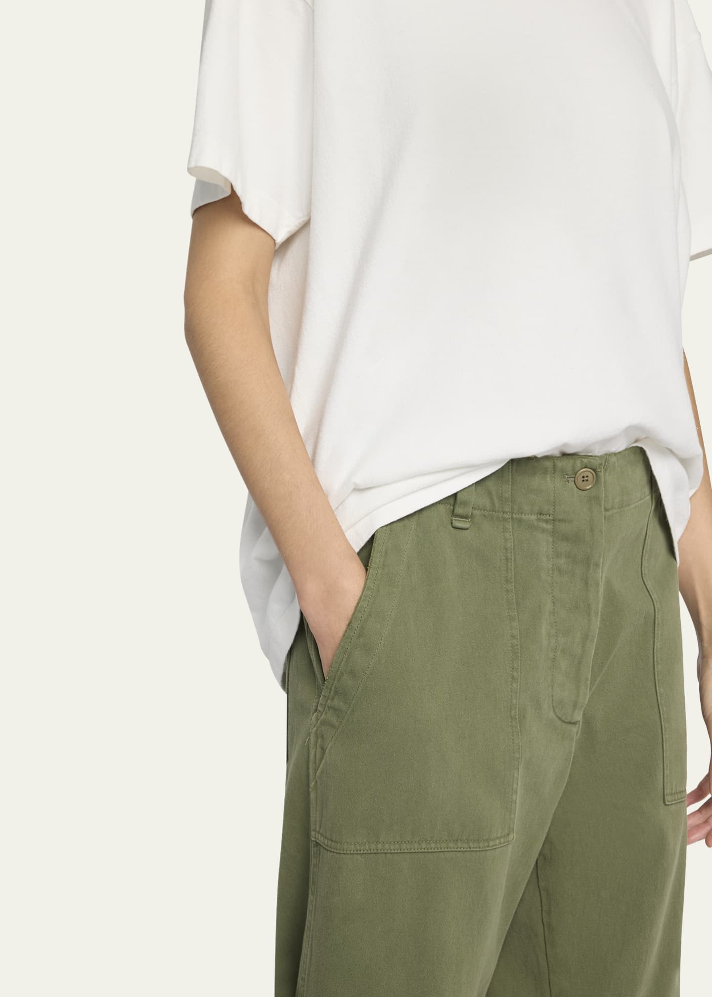 THE ROW Vendula Mid-Rise Cargo Pants Image 5 of 5