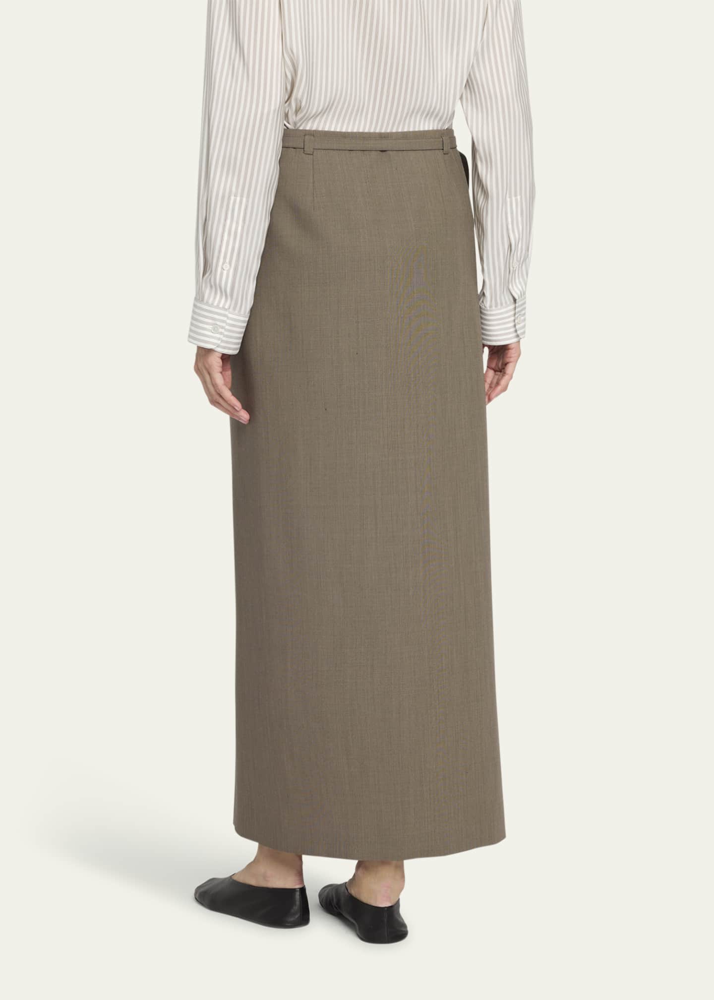 THE ROW Toreva Straight Wrap Skirt - Bergdorf Goodman