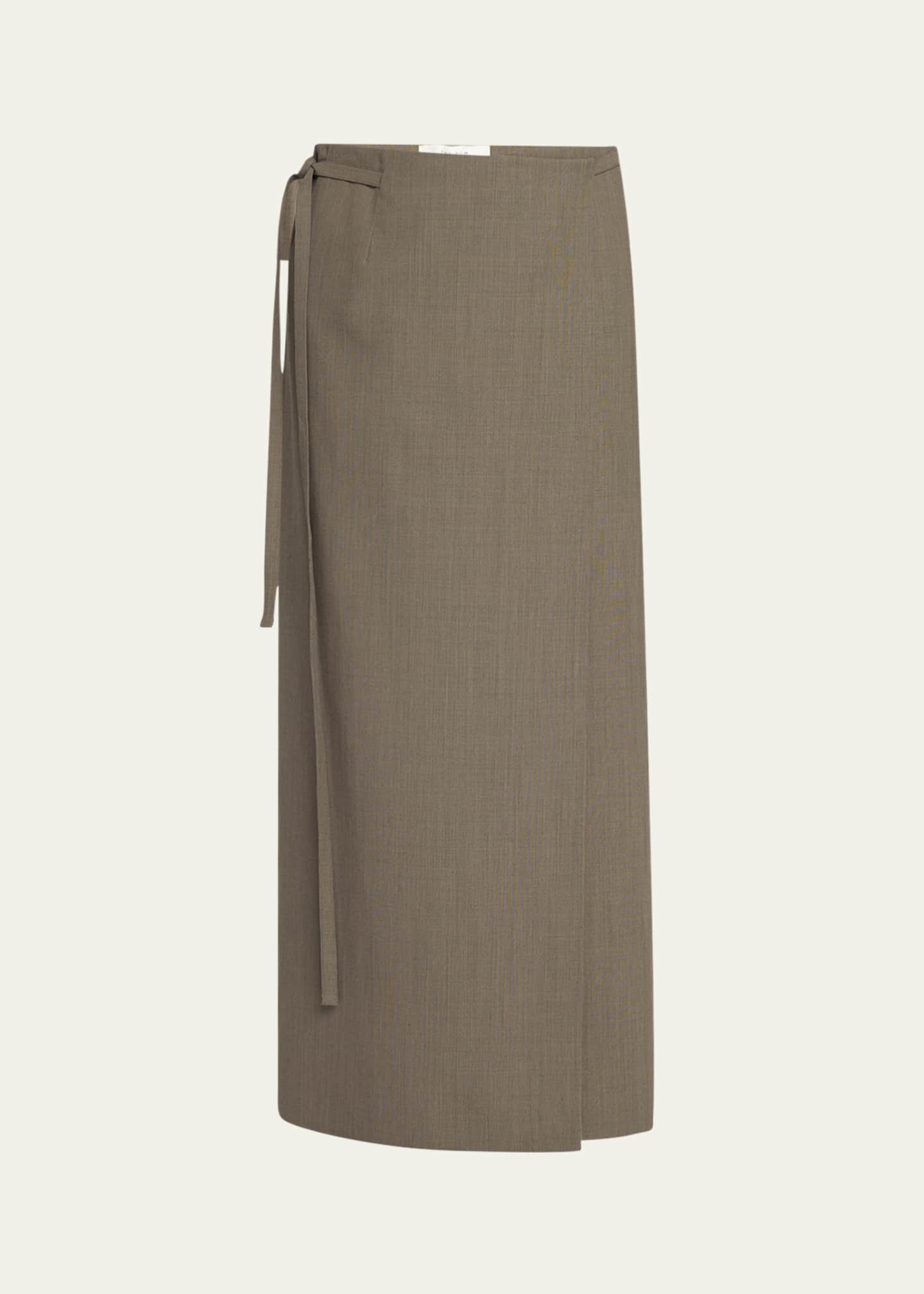 THE ROW Toreva Straight Wrap Skirt Image 1 of 5