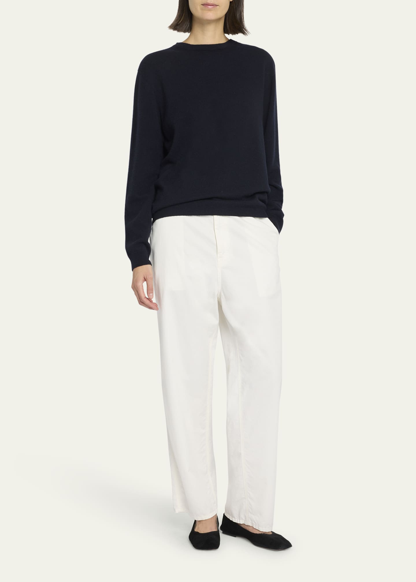 THE ROW Kisaora Crewneck Cashmere Sweater Image 2 of 5