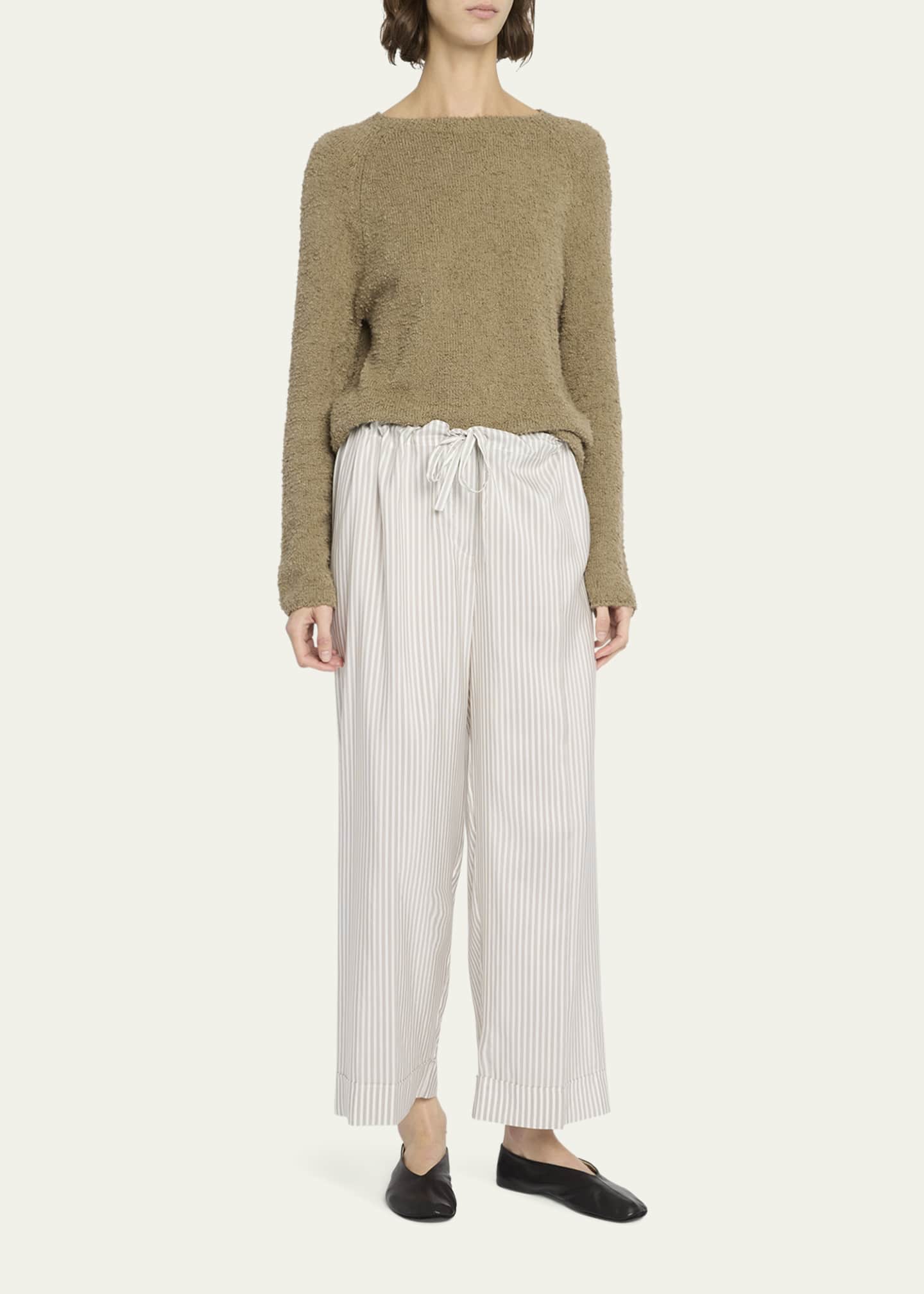 THE ROW Yayah Stripe Silk Pants Image 2 of 5