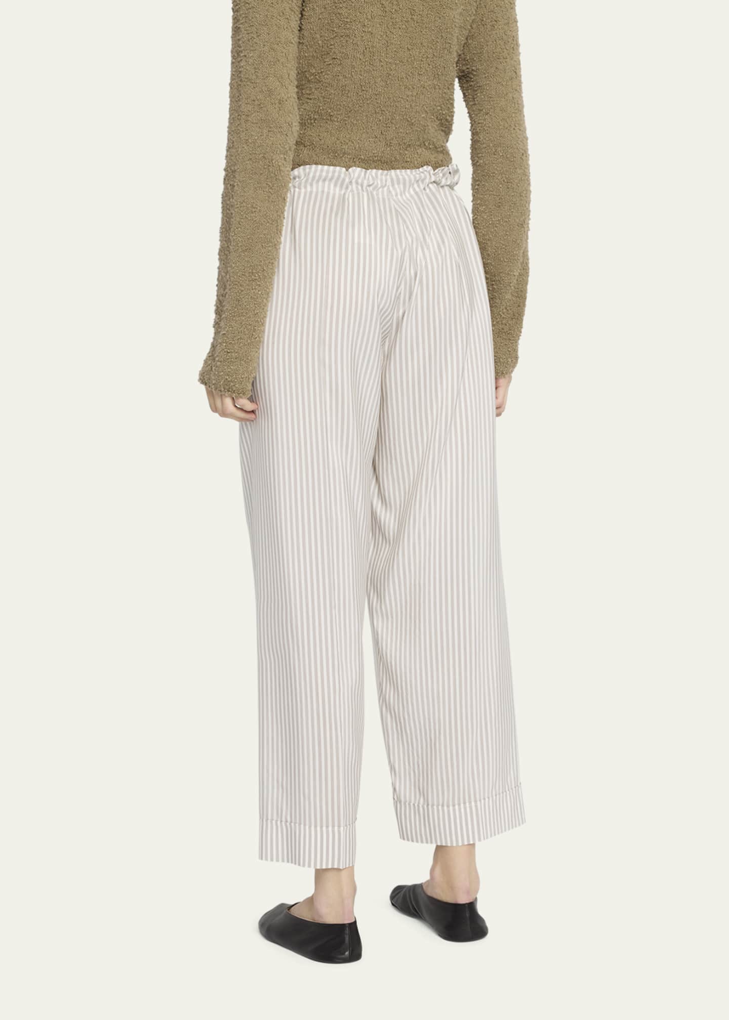 THE ROW Yayah Stripe Silk Pants Image 3 of 5