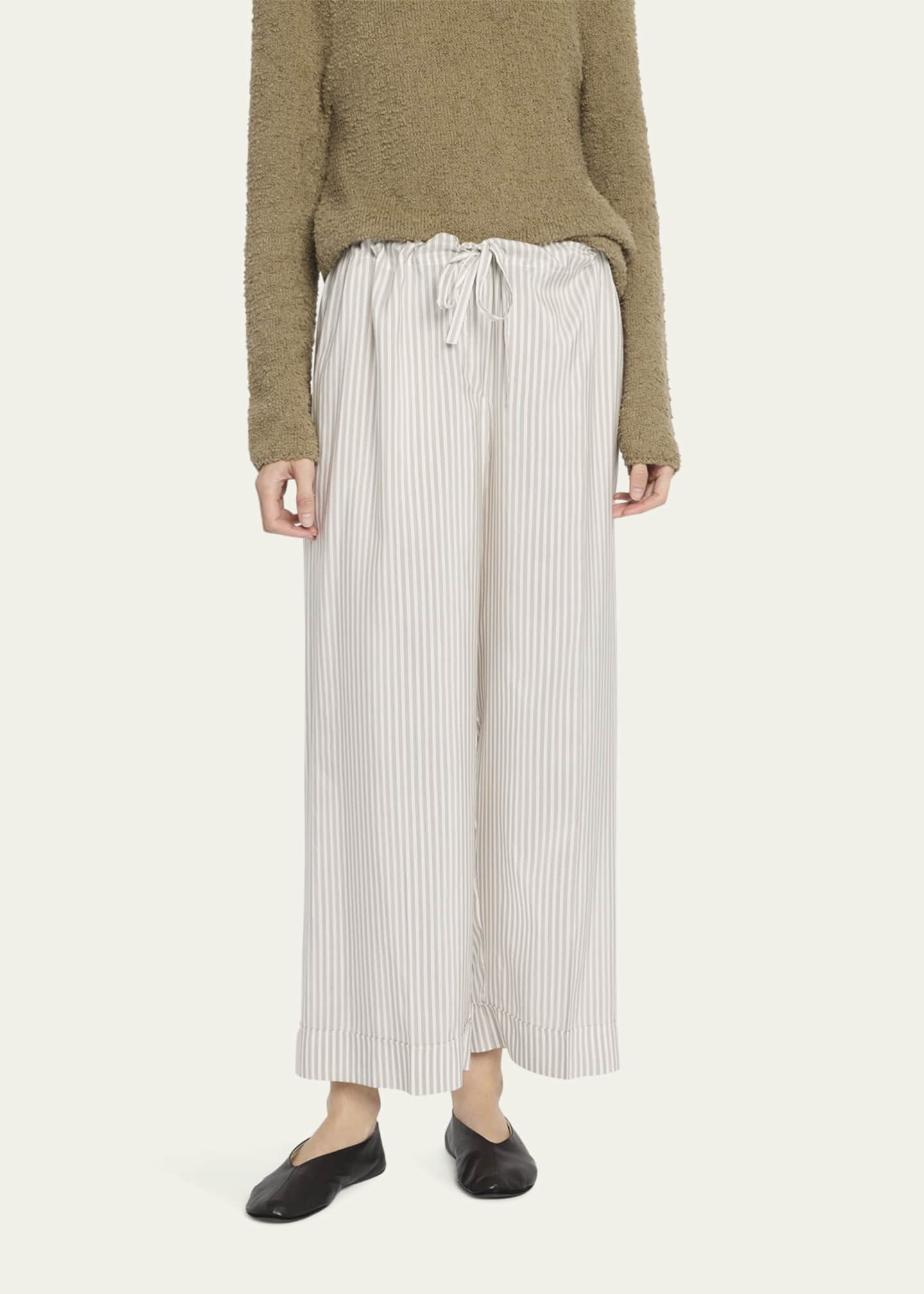 THE ROW Yayah Stripe Silk Pants Image 4 of 5