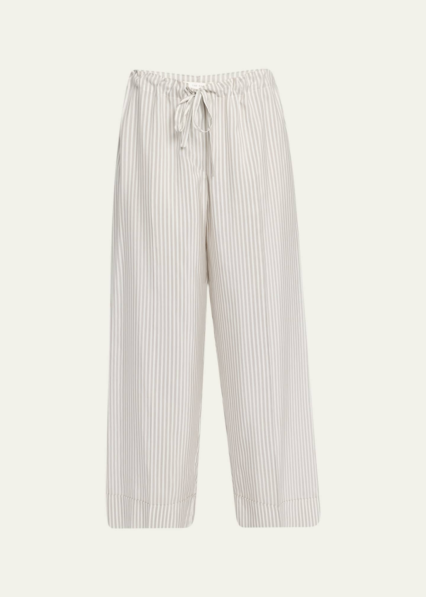 THE ROW Yayah Stripe Silk Pants Image 1 of 5