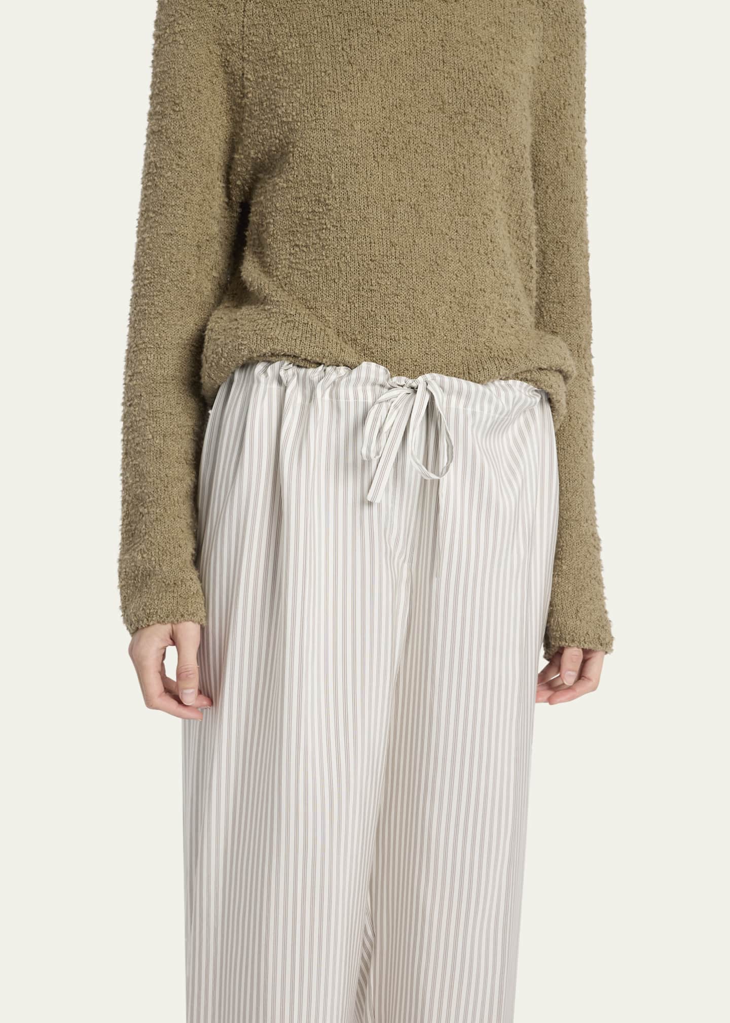 THE ROW Yayah Stripe Silk Pants Image 5 of 5