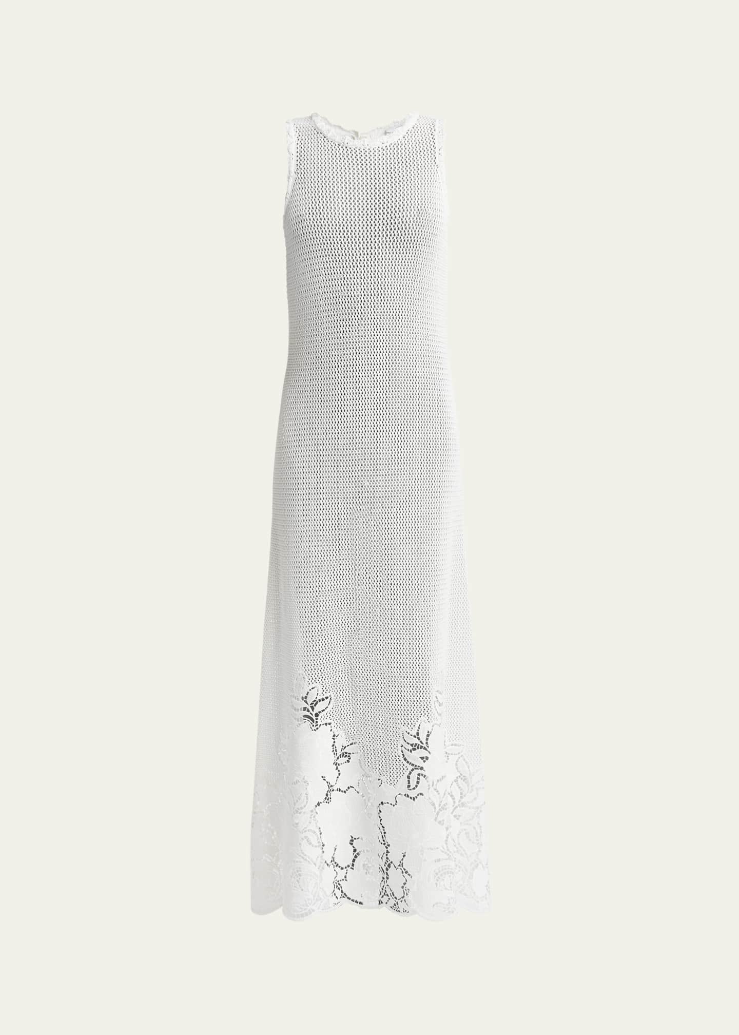 Erdem Crochet Floral Sleeveless Maxi Dress Image 1 of 5