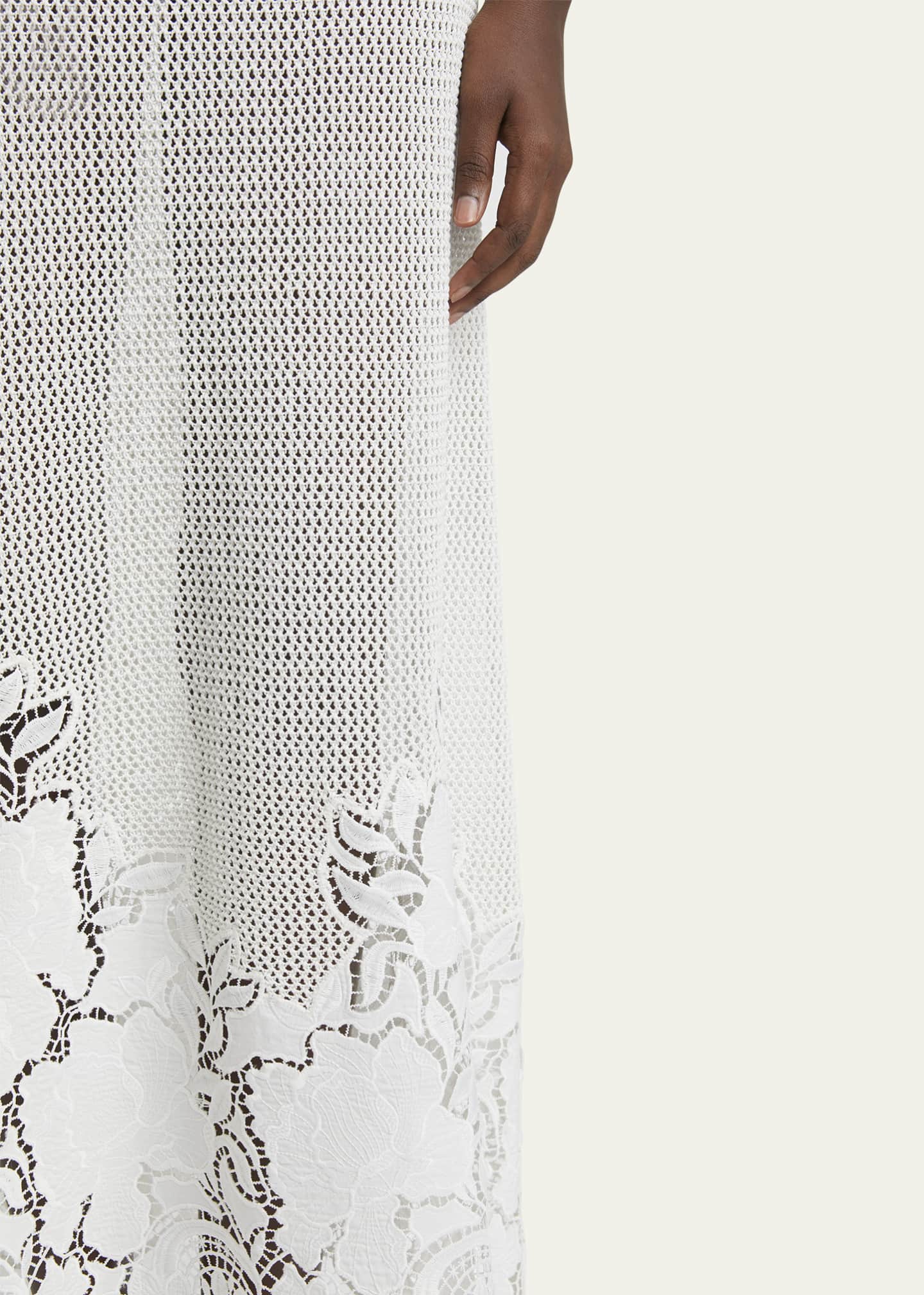 Erdem Crochet Floral Sleeveless Maxi Dress Image 5 of 5