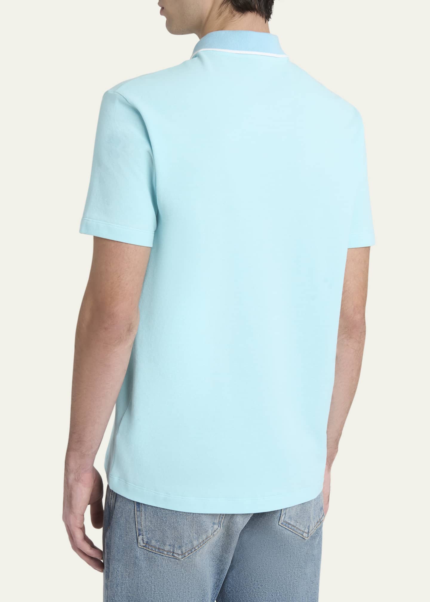 Versace Men's Medusa Pique Polo Shirt Image 3 of 5