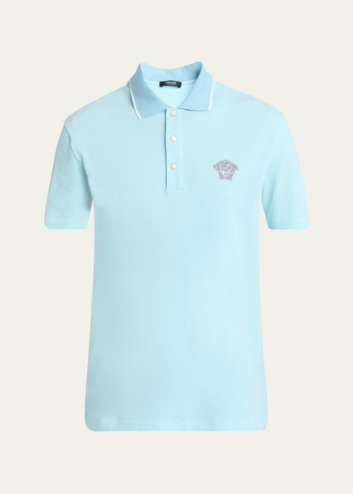 Versace Men's Medusa Pique Polo Shirt Image 1 of 5