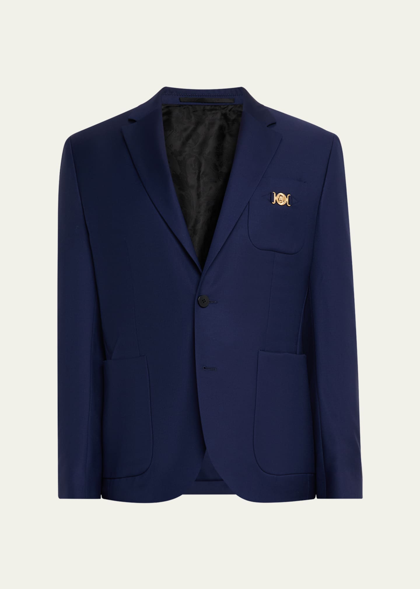 Versace Men's Wool Single-Breasted Blazer Image 1 of 8