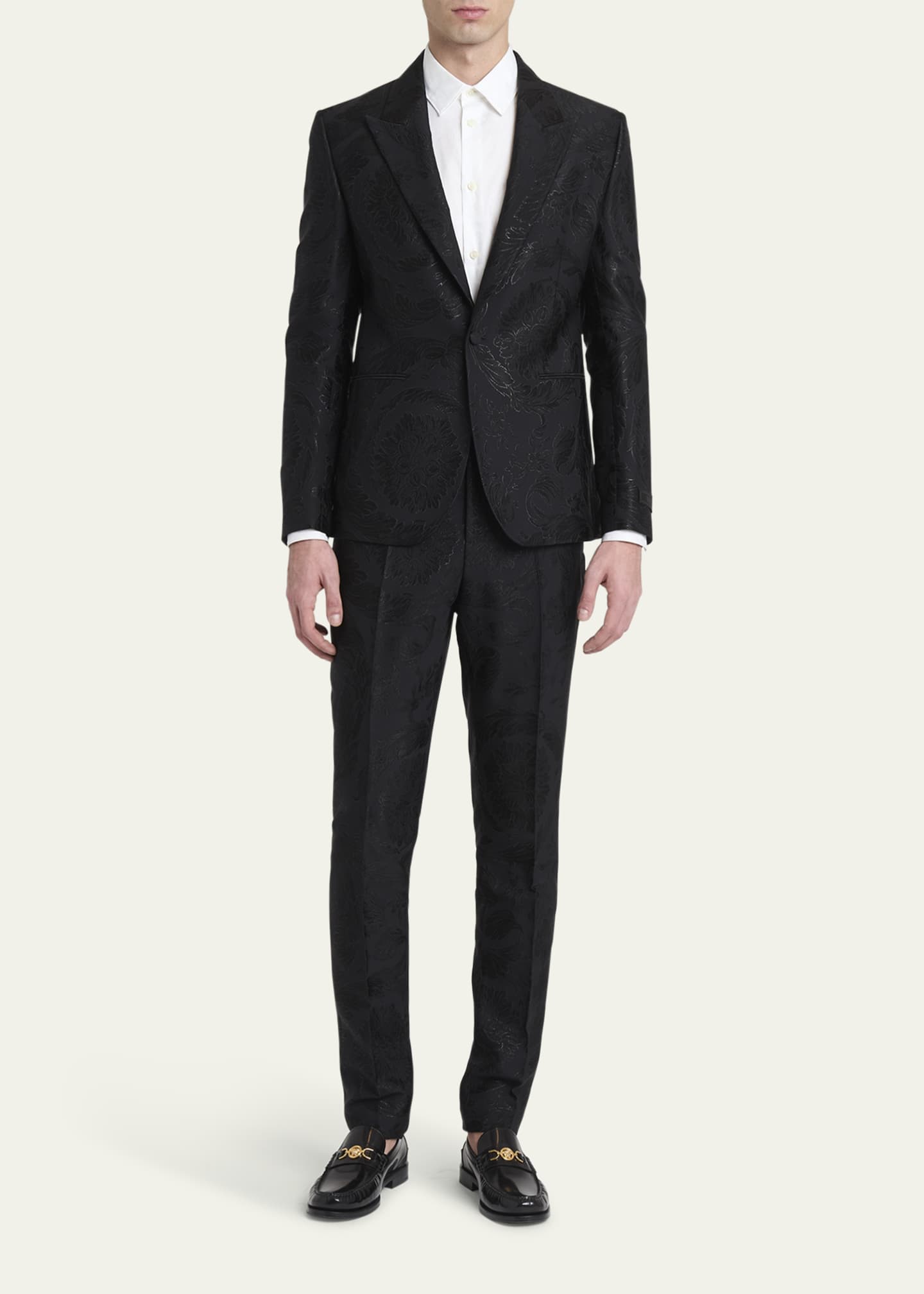 Versace Men's Jacquard Evening Jacket Image 2 of 6