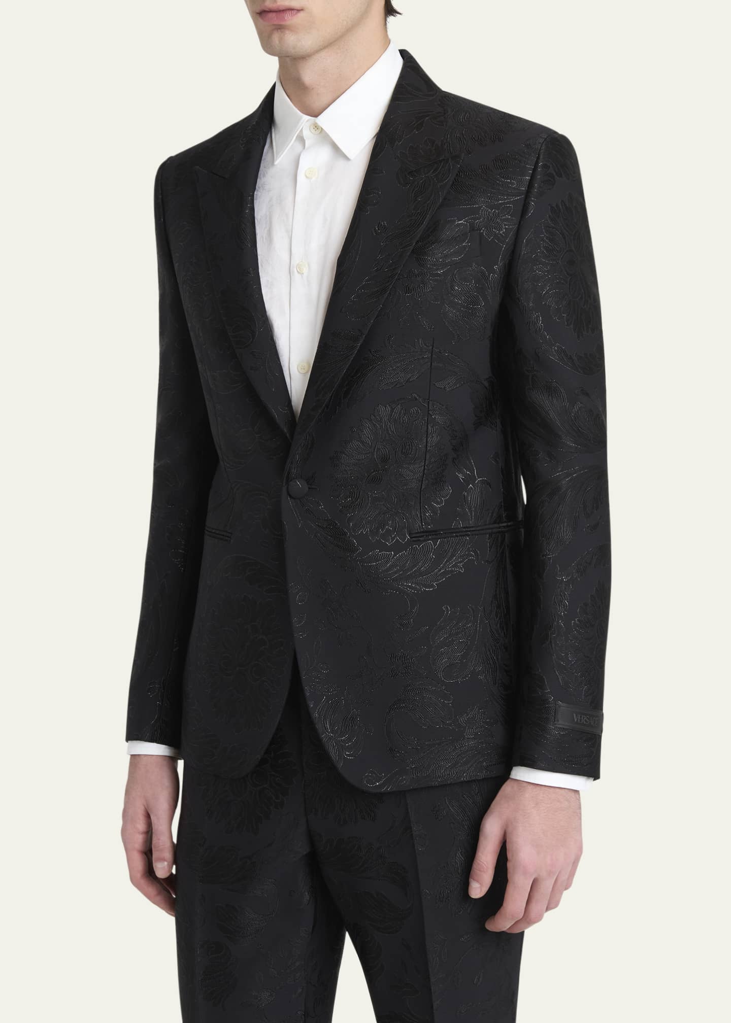 Versace Men's Jacquard Evening Jacket Image 4 of 6
