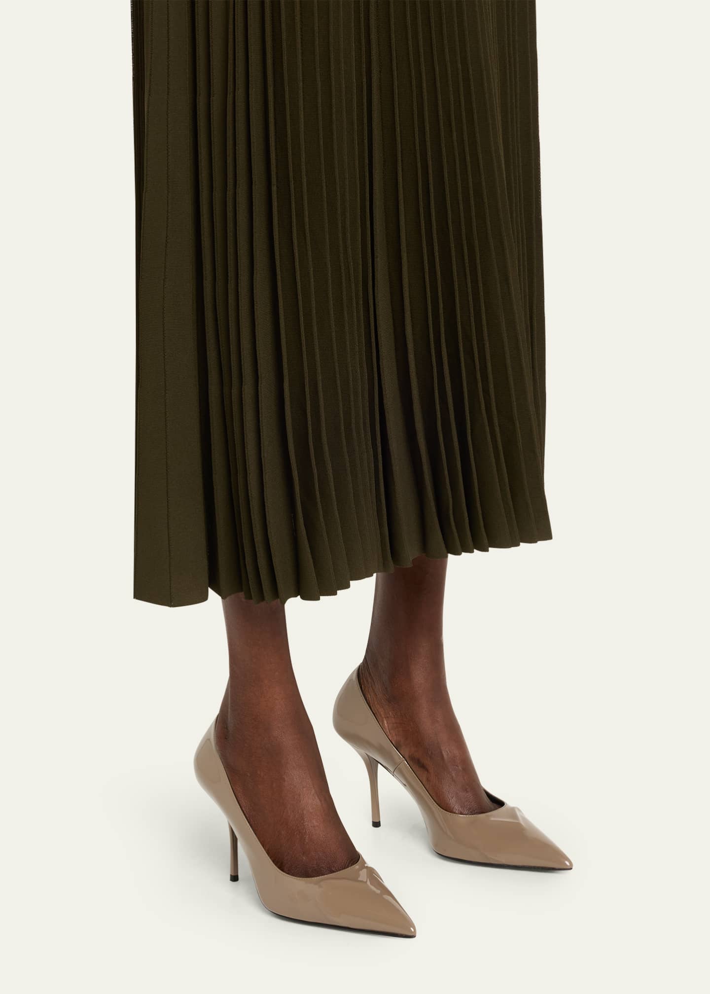ALAIA Patent Leather 3D Coeur Pumps Image 2 of 6