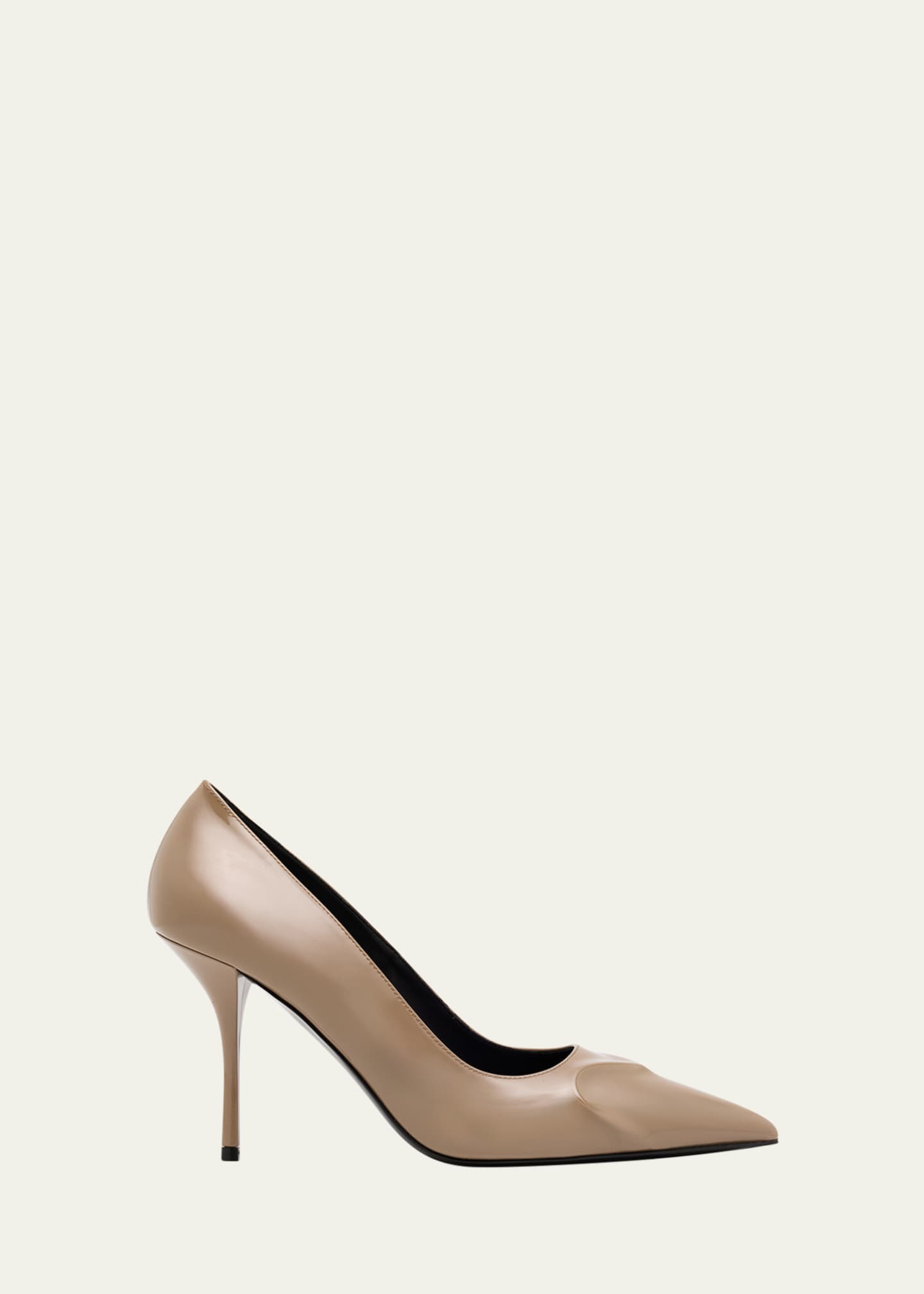 ALAIA Patent Leather 3D Coeur Pumps Image 1 of 6
