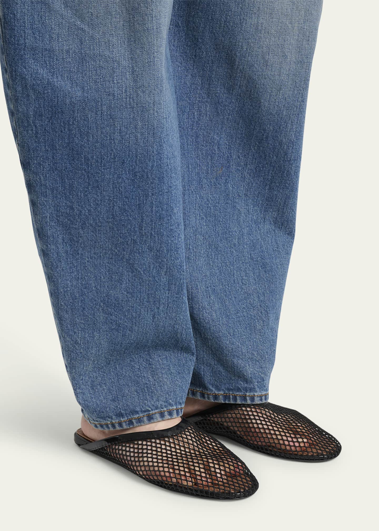 ALAIA Mesh Flat Mules Image 2 of 6