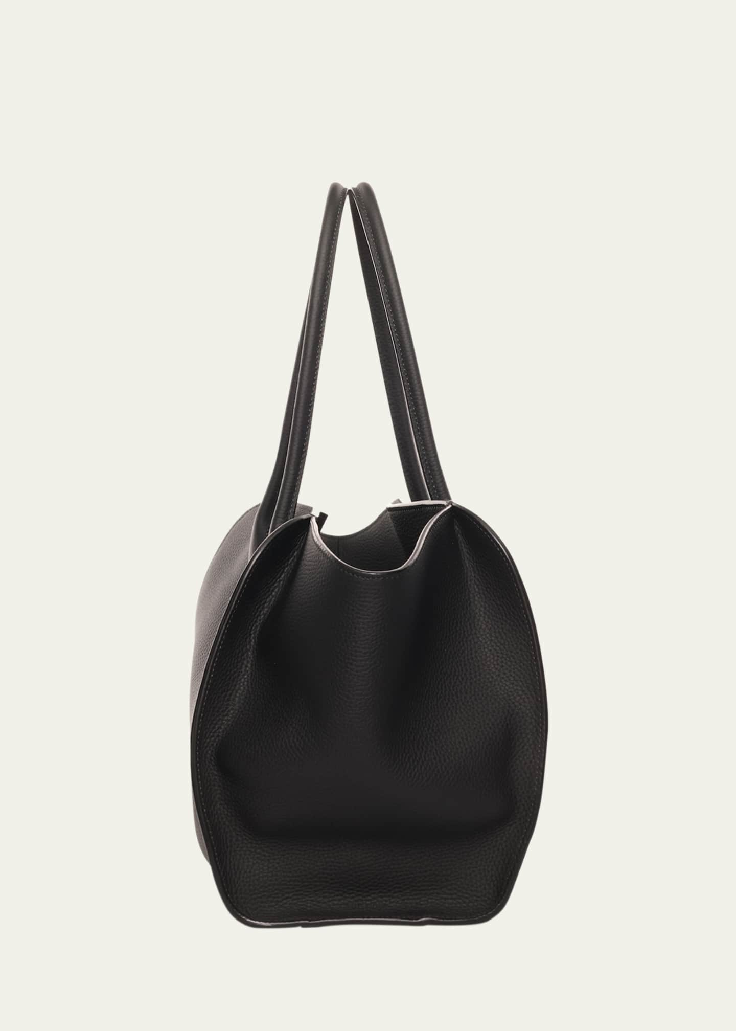 THE ROW Marlo 17 Matte Grain Leather Tote Bag Image 2 of 2