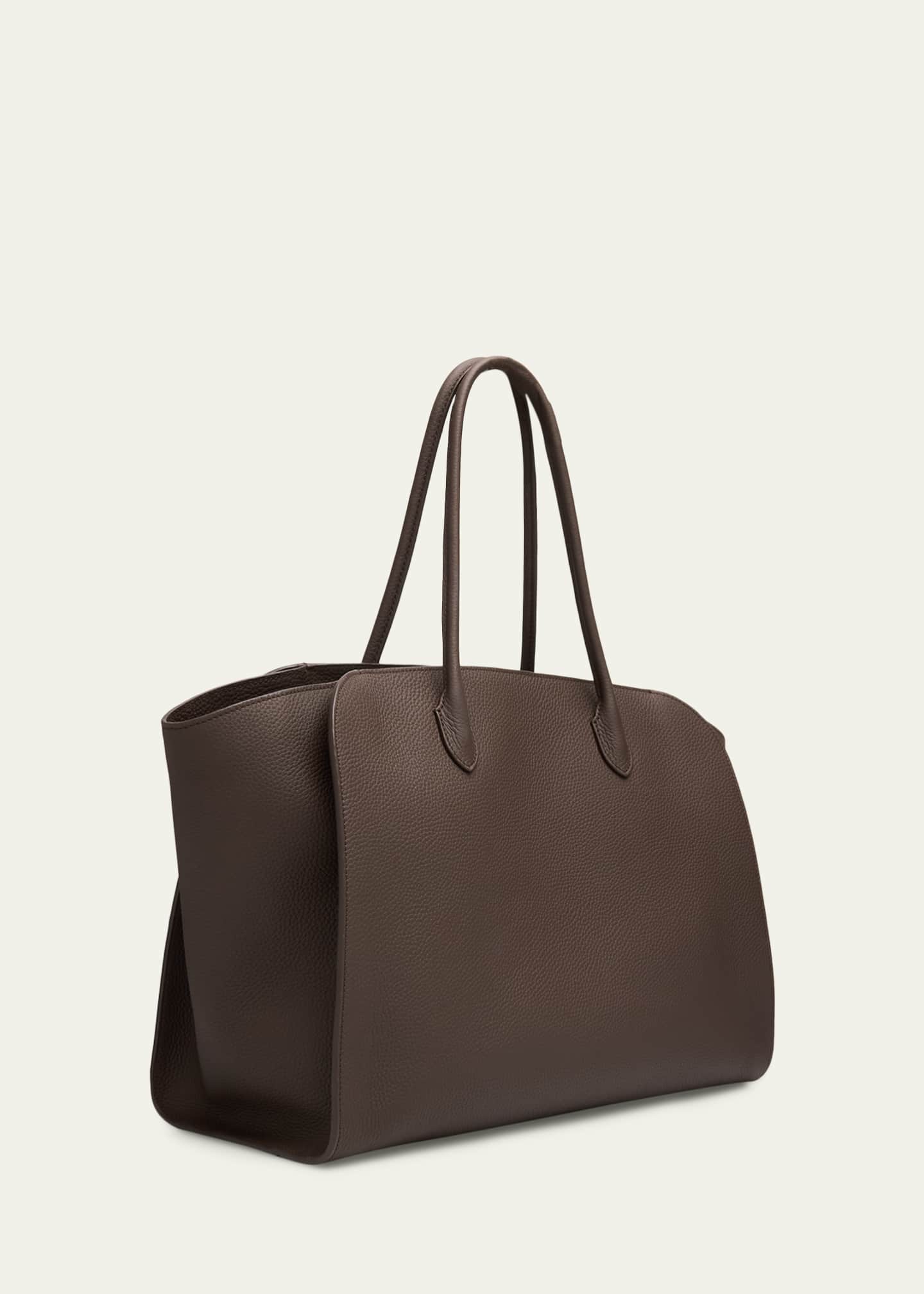 THE ROW Marlo 17 Matte Grain Leather Tote Bag - Bergdorf Goodman