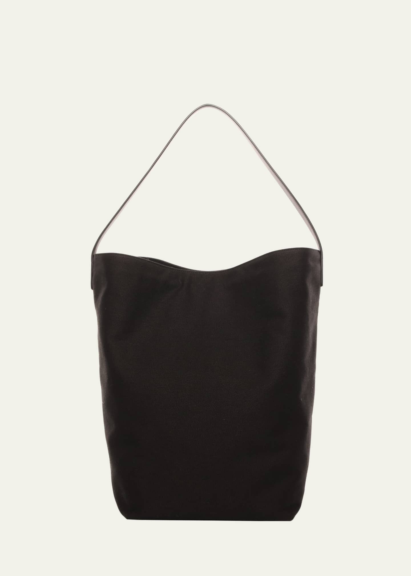トートバッグ [The Row] Large N/S Park Tote Bag in Cotton Canvas N/S Cotton Canvas Park Tote, Large — Black – La Garçonne