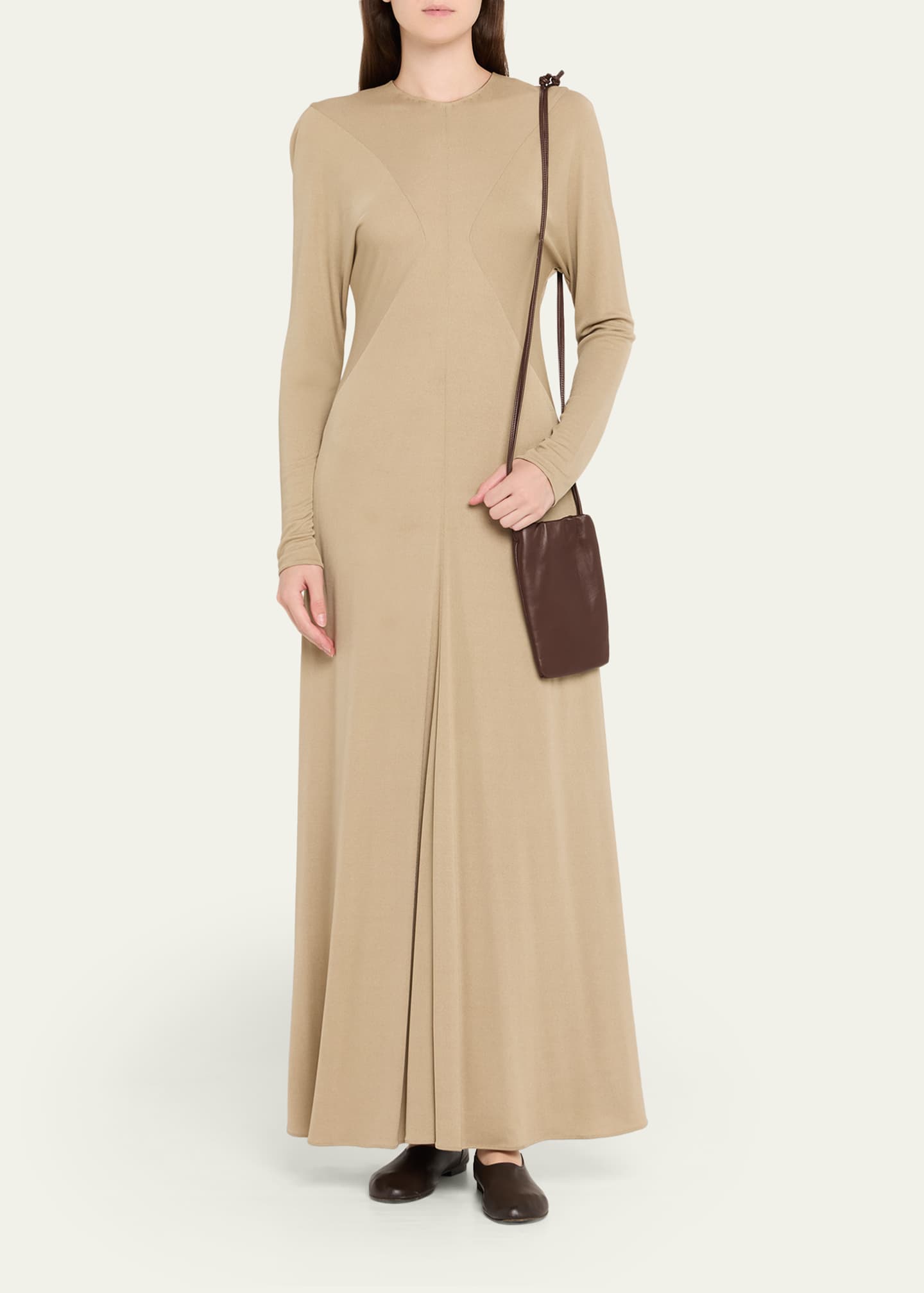 THE ROW Bourse Phone Case in Silk Leather - Bergdorf Goodman