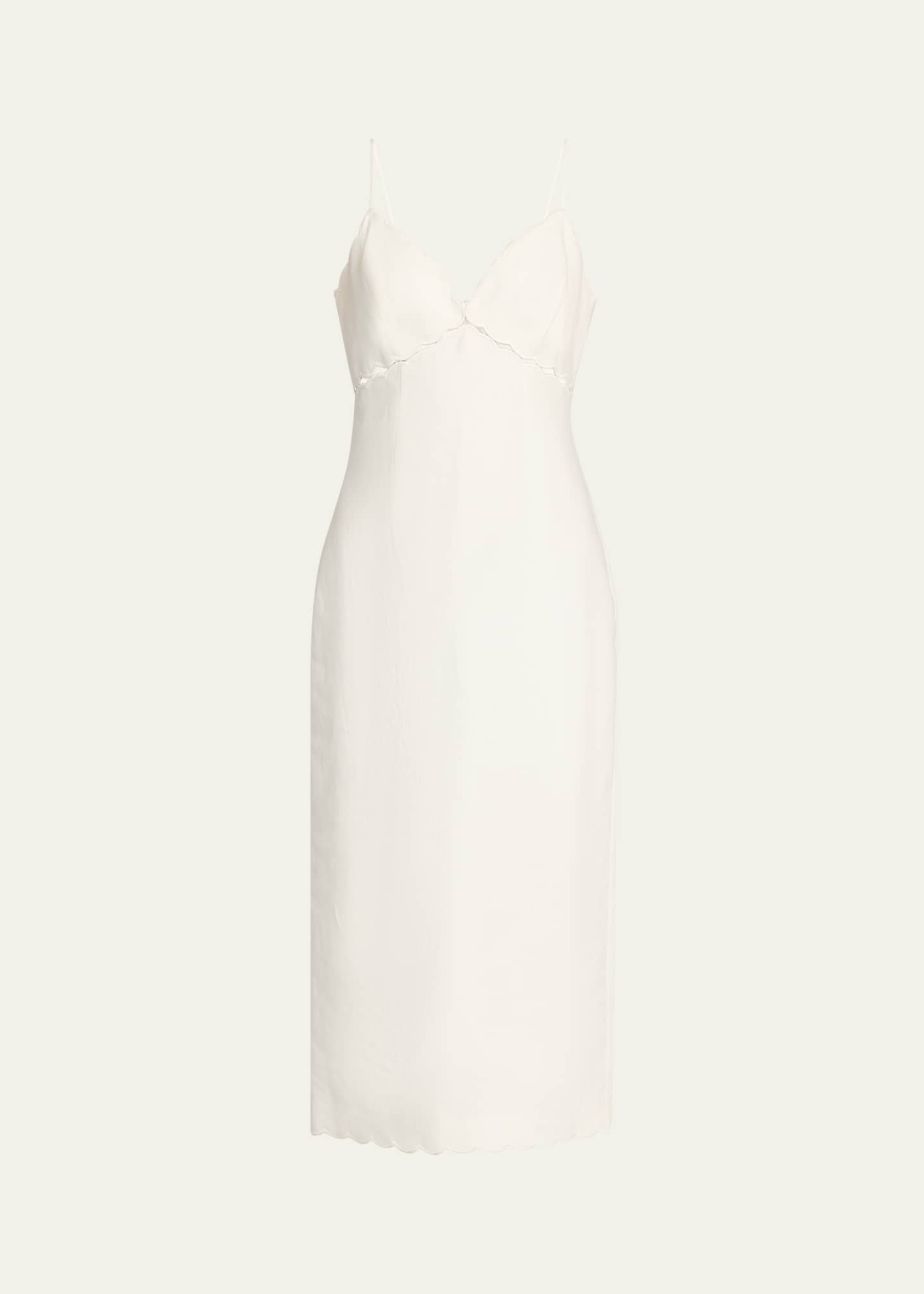 LoveShackFancy Sydelle Cutout Midi Dress Image 1 of 5