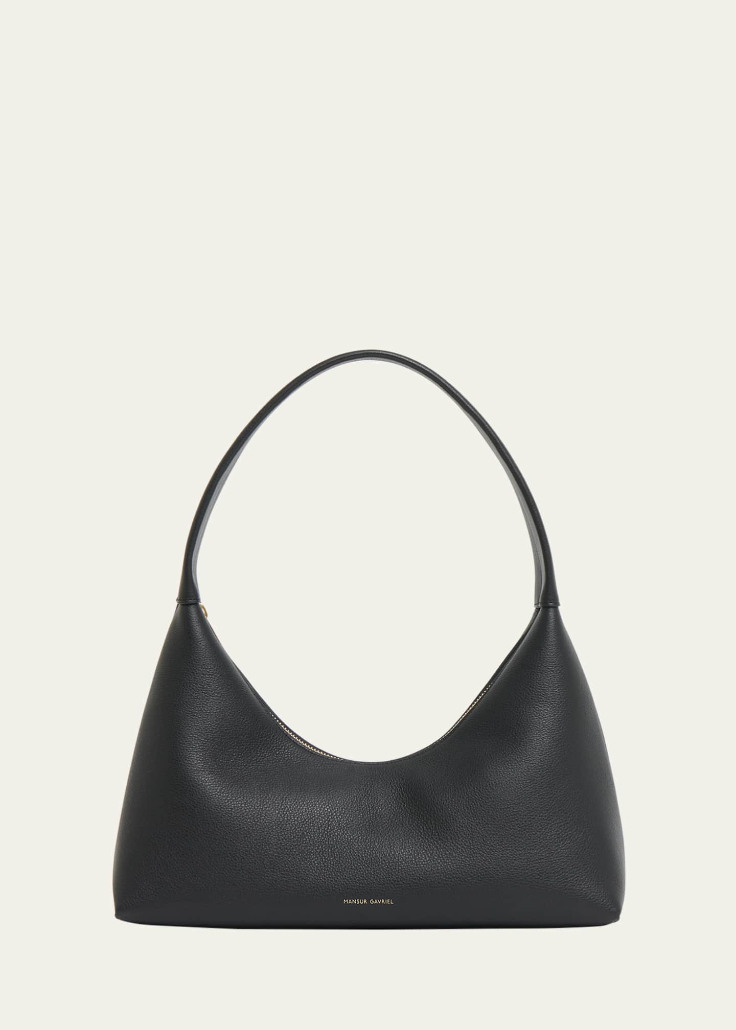 Mansur Gavriel Candy Zip Leather Shoulder Bag - Bergdorf Goodman