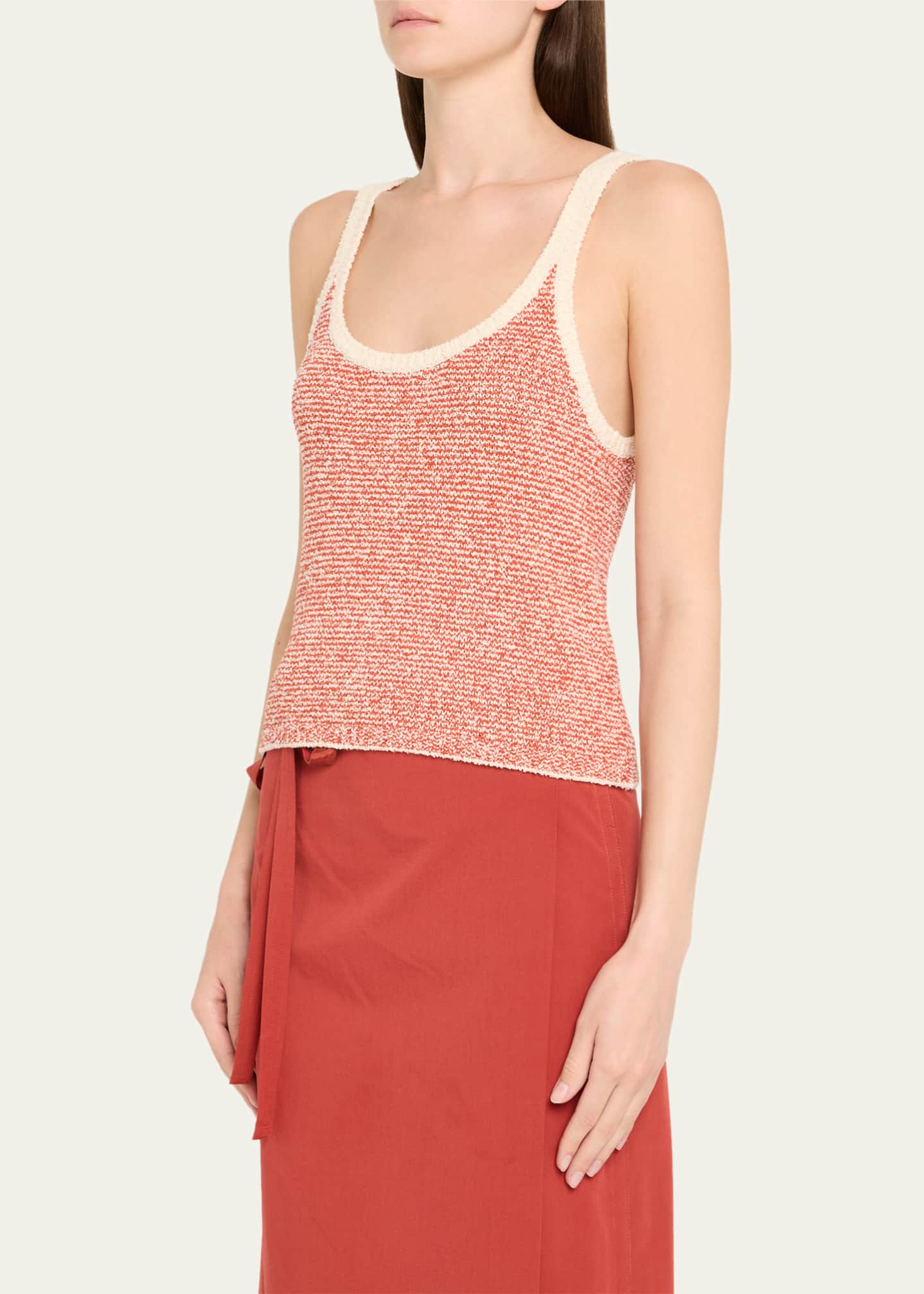 Vince Stripe Scoop-Neck Tank Top Image 4 of 5