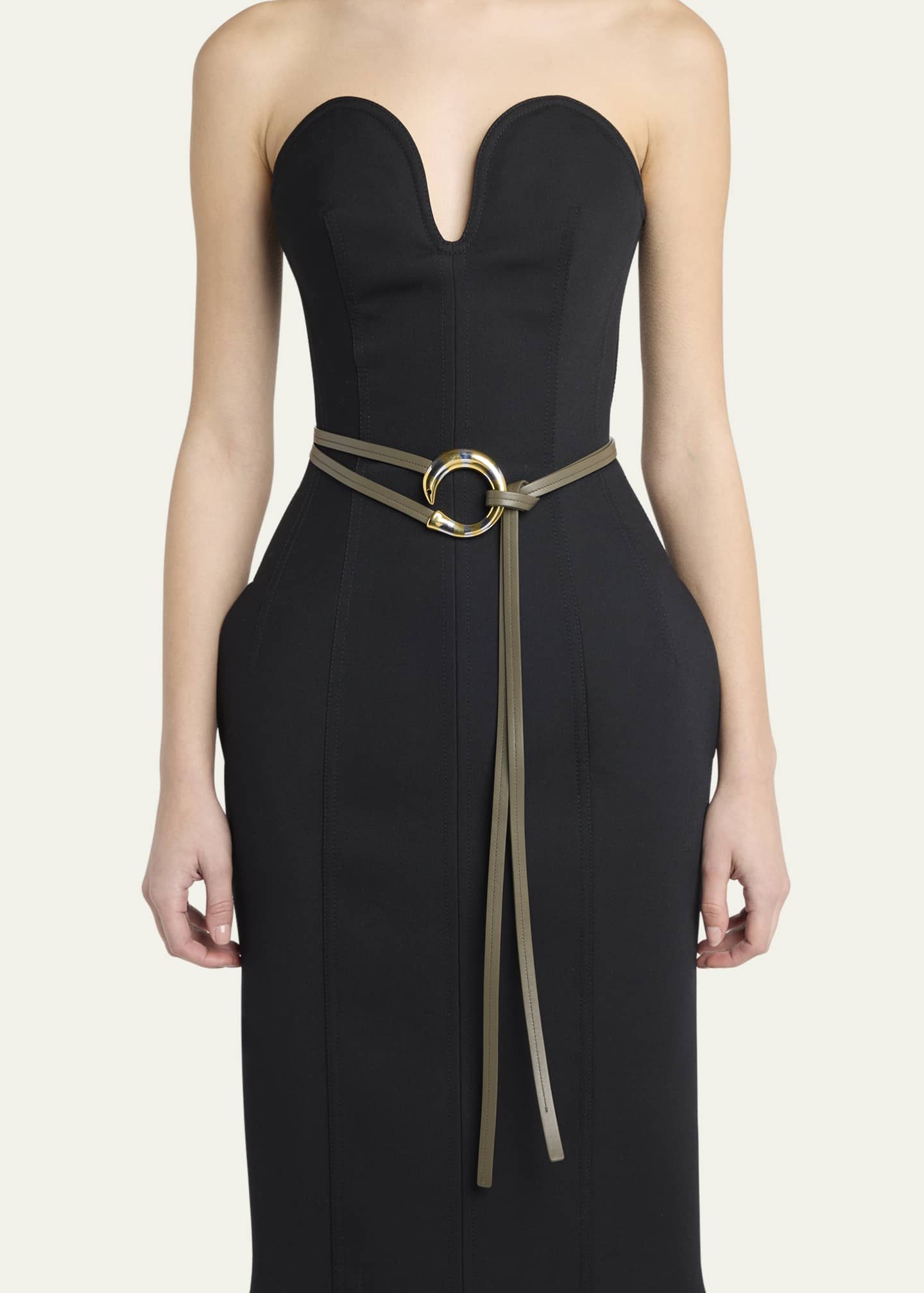 Bottega Veneta Sardine Leather Belt Image 2 of 2