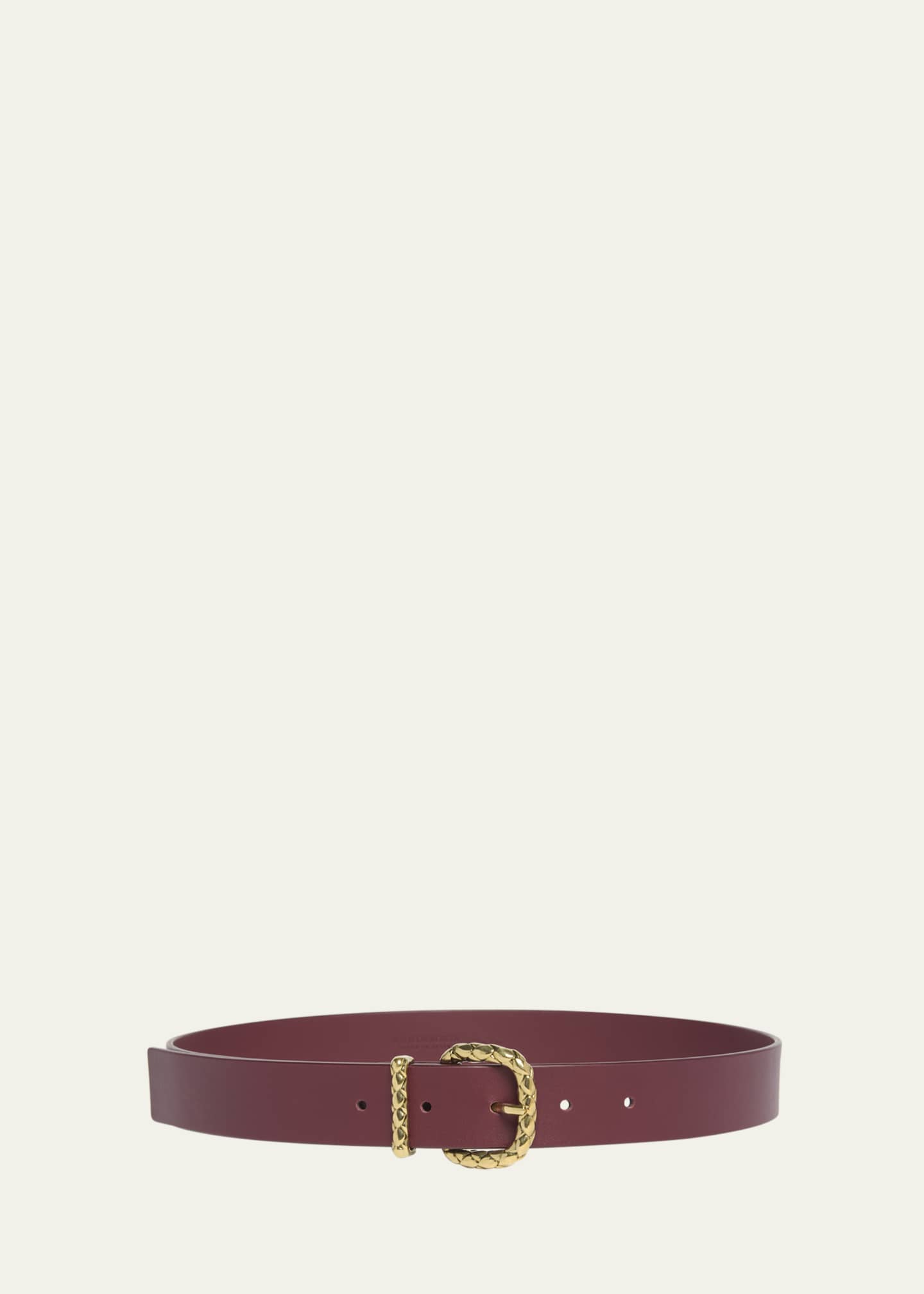 Bottega Veneta Coaxial Leather Belt Image 1 of 2