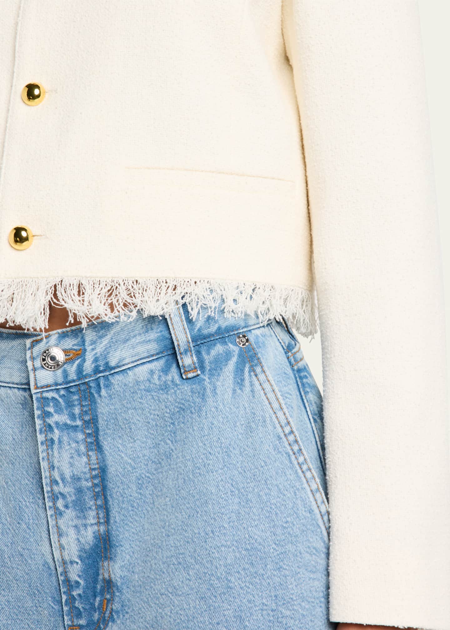 FRAME The Tweed Fringe Jacket - Bergdorf Goodman