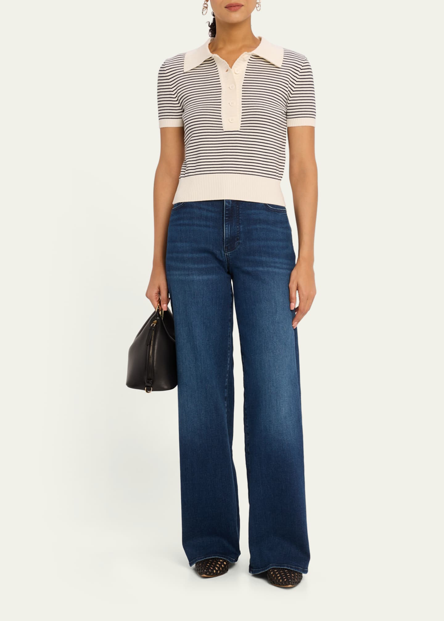 Le Slim Palazzo Long Jeans