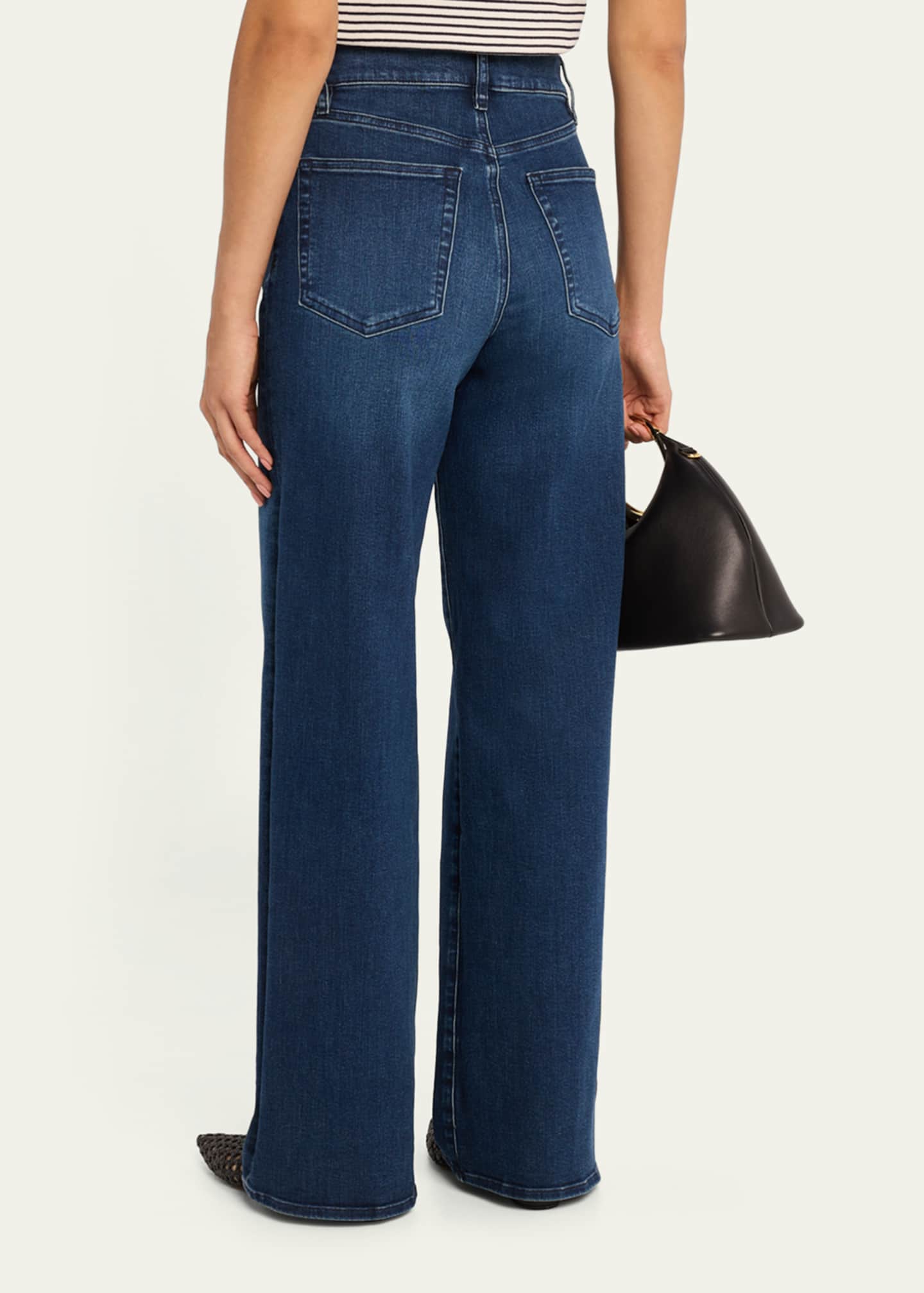 Le Slim Palazzo Long Jeans