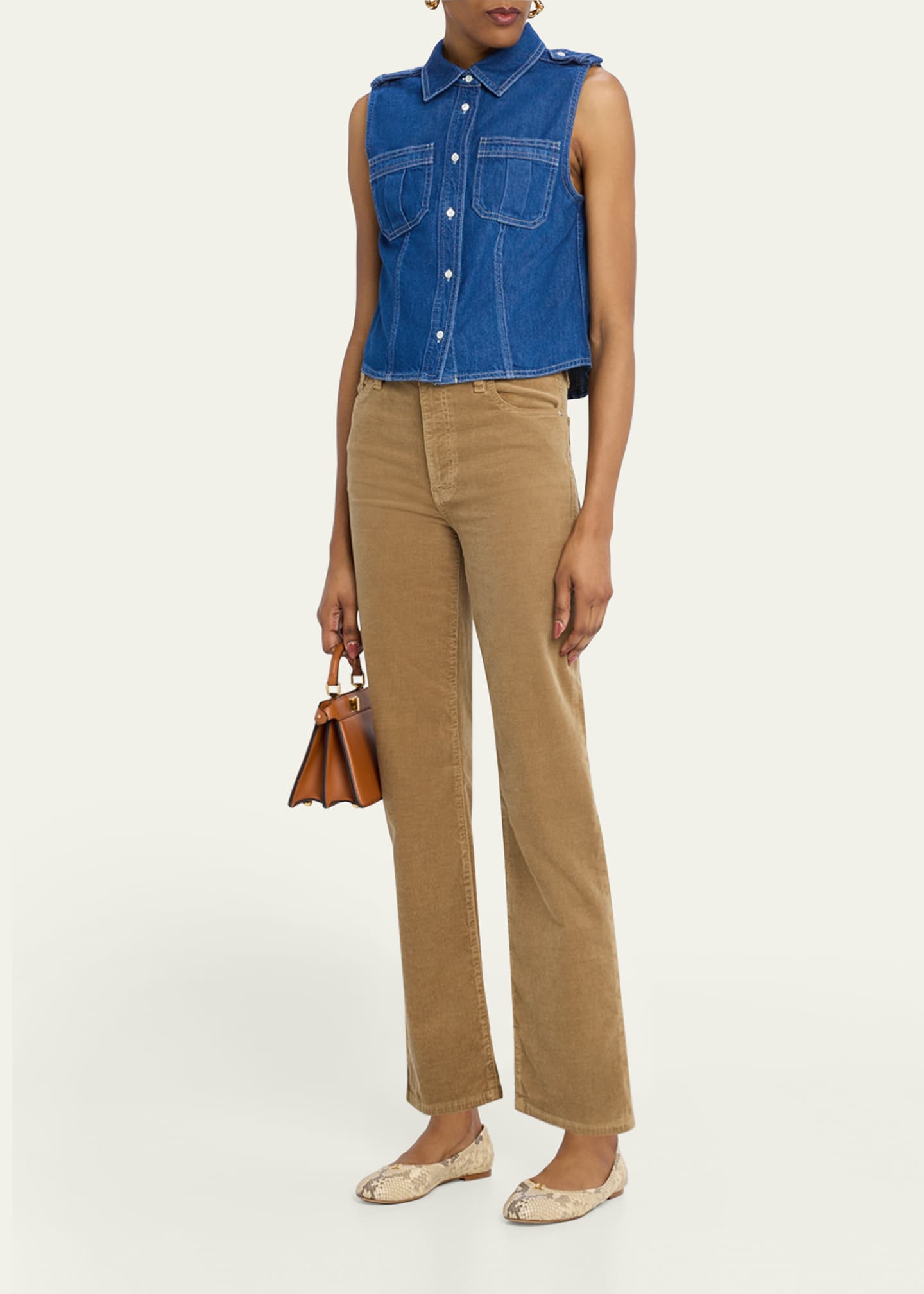 The Major Sleeveless Denim Shirt