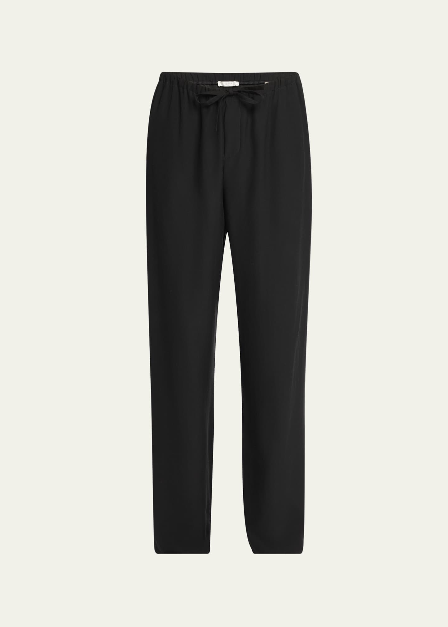 THE ROW Men's Loose-Fit Wool Drawstring Pants - Bergdorf Goodman