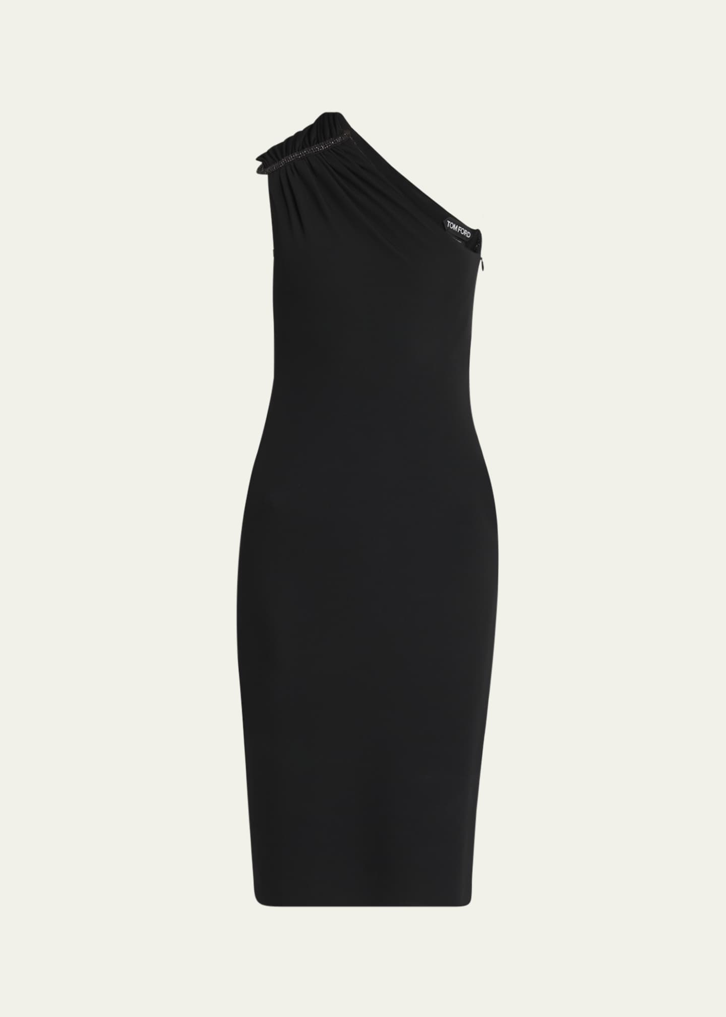 TOM FORD Strass Ruched One-Shoulder Dress - Bergdorf Goodman
