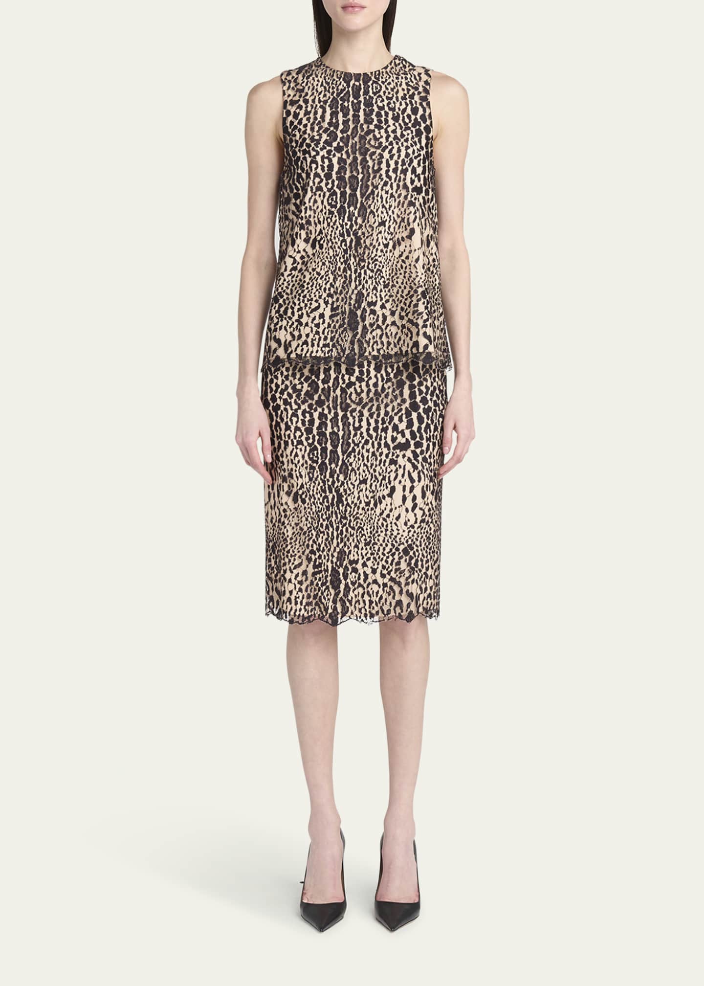 TOM FORD Leopard Lace Sleeveless Top Image 2 of 5