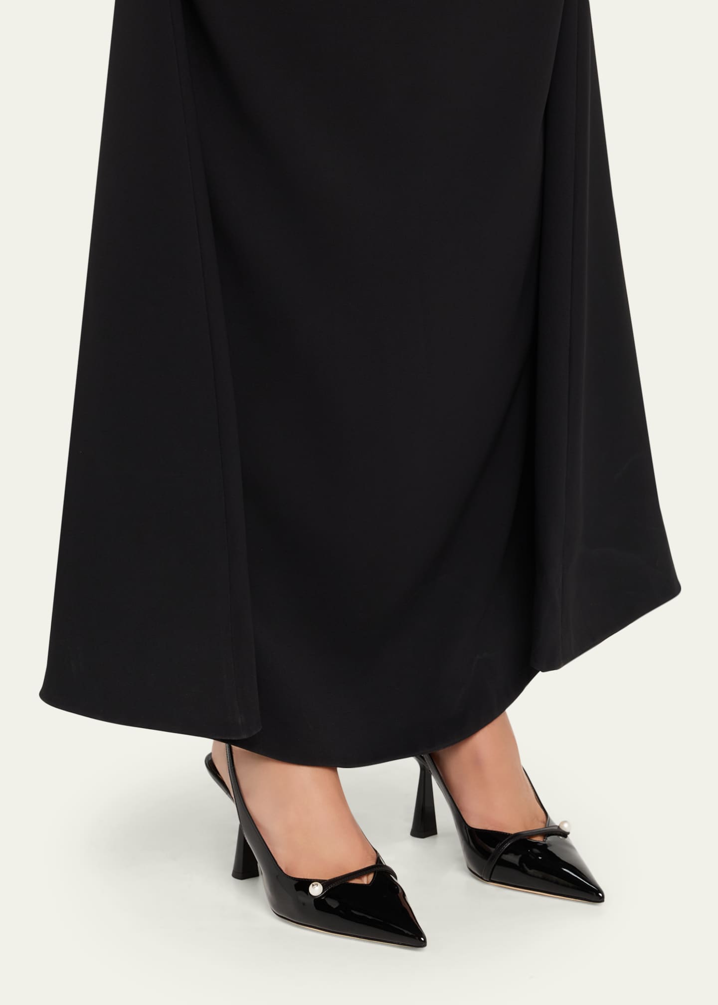 Jimmy Choo Amita 85 Patent Nappa Leather Slingback Pumps